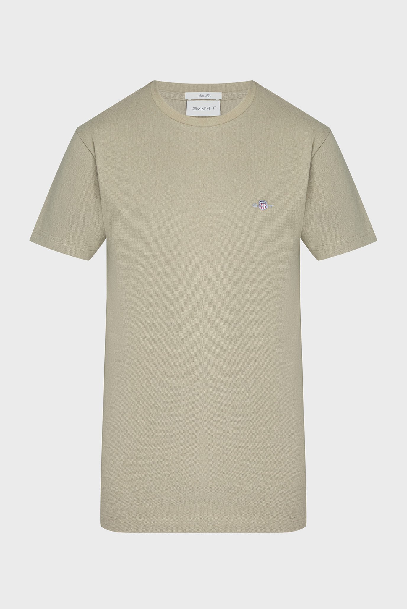 Мужская оливковая футболка PIQUE SS 1