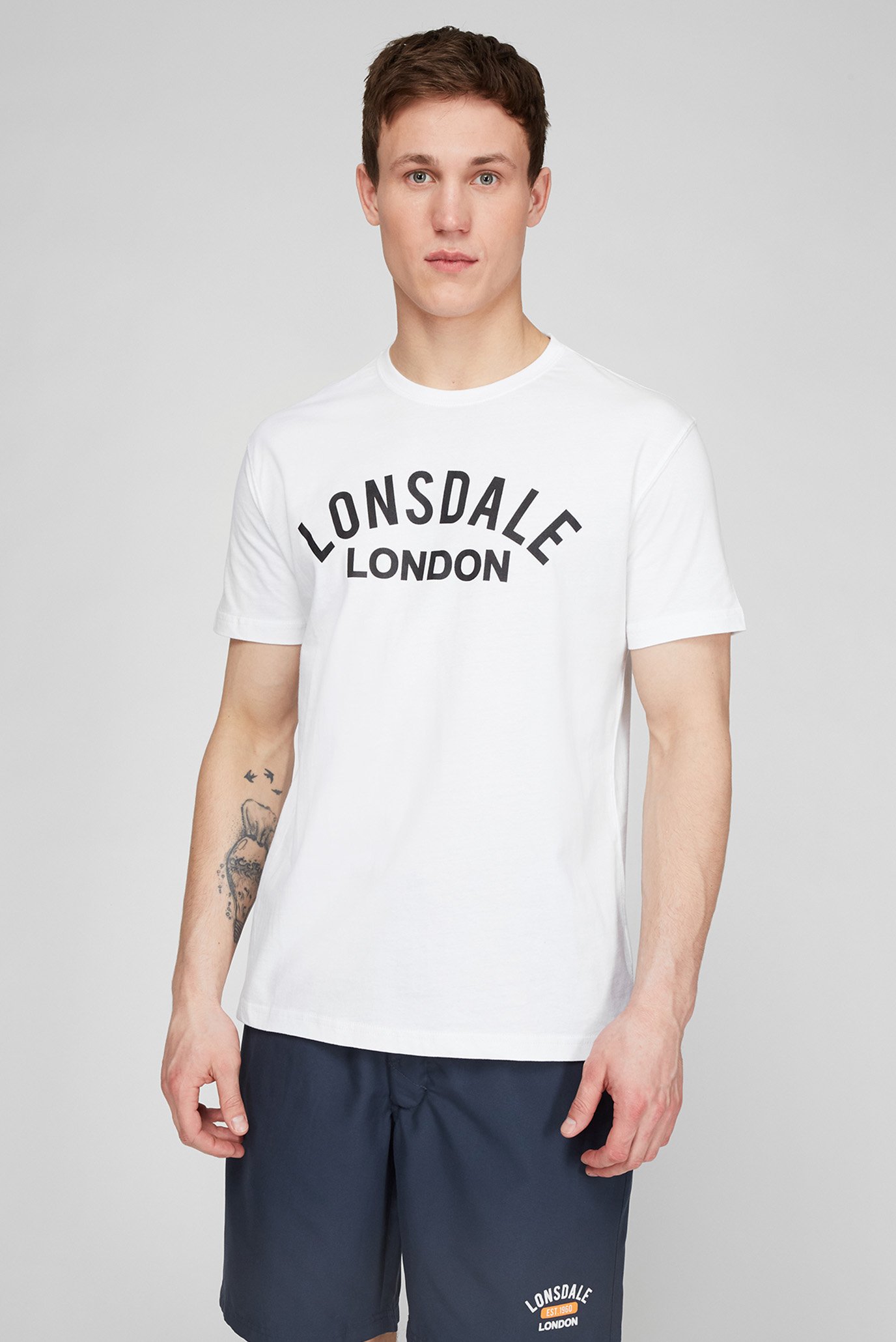 Мужская белая футболка Белый XXL Lonsdale 113808 Мужская белая футболка Белый XXL Lonsdale 113808