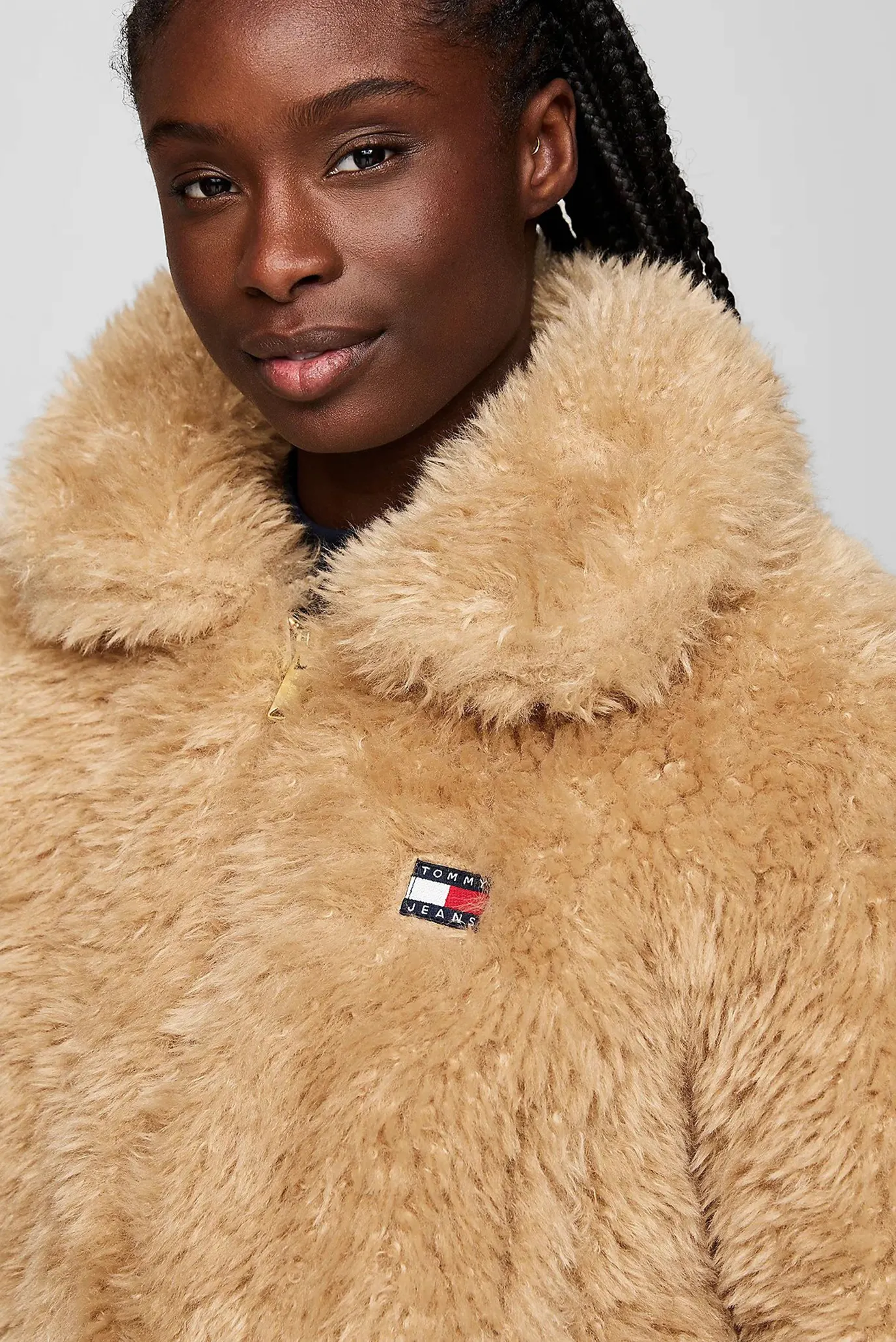 Жіноча бежева шуба TJW FAUX SHEARLING JACKET 4