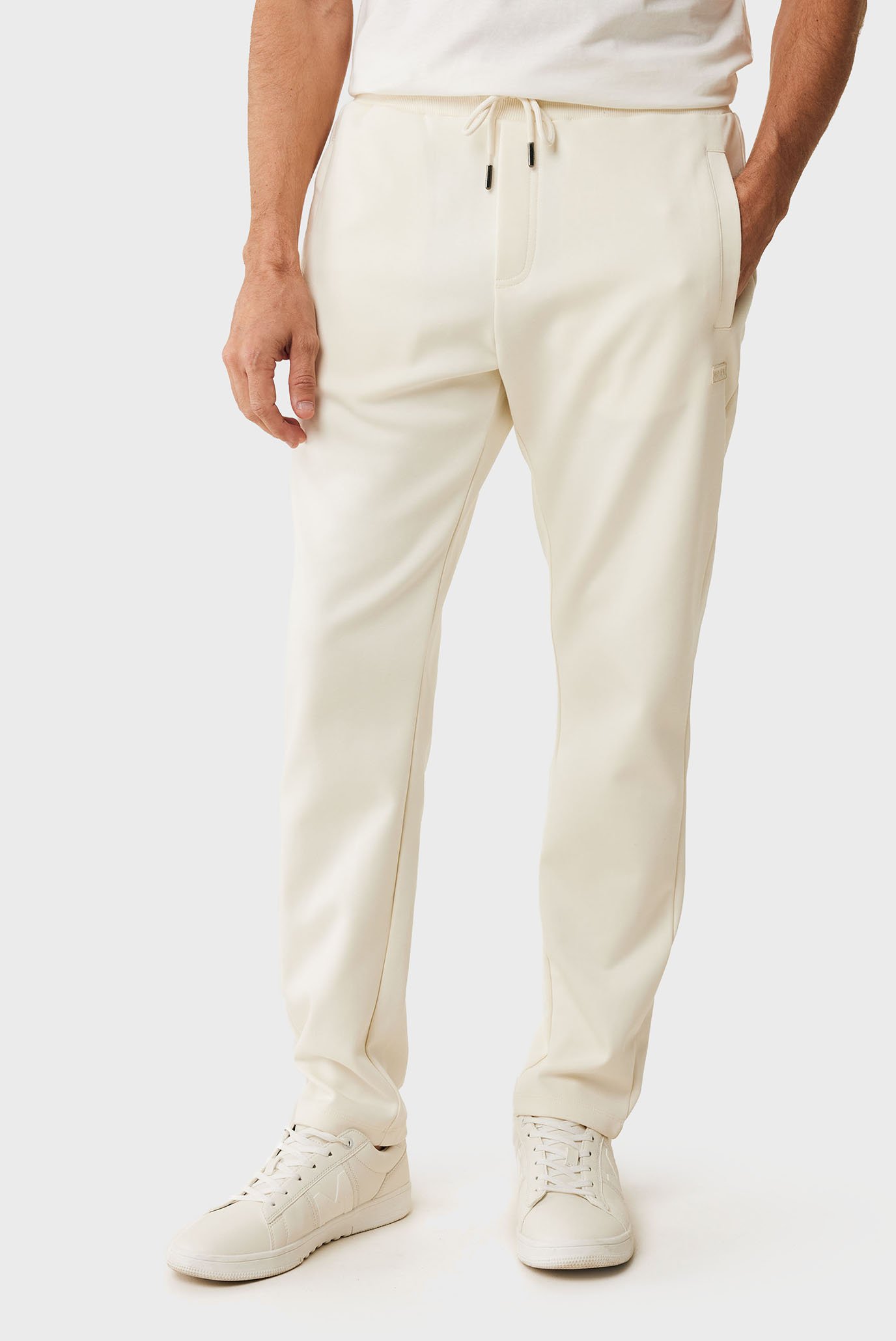 Мужские белые спортивные брюки ZACHARY Essential sweatpants Бежевый L Mexx MF007000551M Мужские белые спортивные брюки ZACHARY Essential sweatpants Бежевый L Mexx MF007000551M
