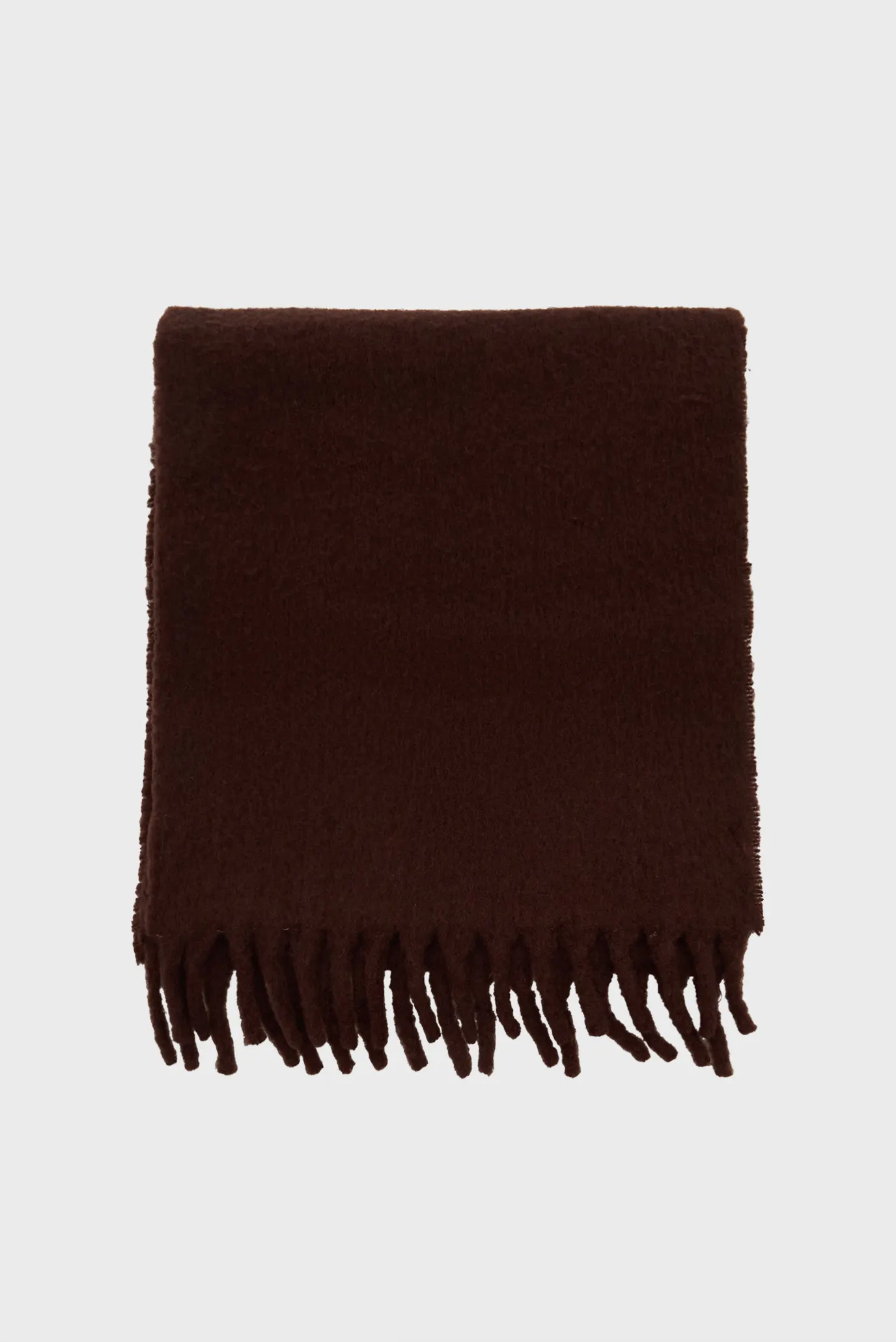 Женский темно-коричневый шерстяной шарф HERITAGE 3