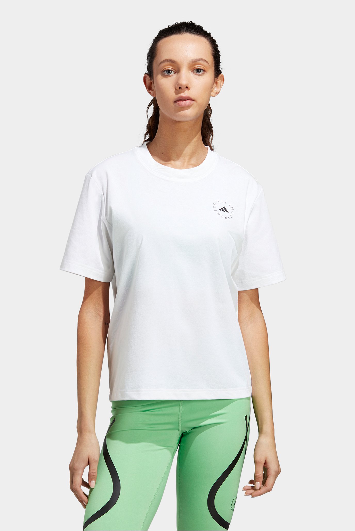 Жіноча біла футболка adidas by Stella McCartney TrueCasuals Regular Sportswear 1