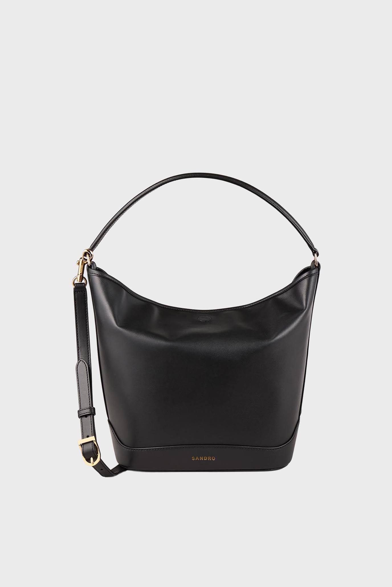 Женская черная кожаная сумка TANGOSO Черный ONESIZE Sandro SFASA01575_Black Женская черная кожаная сумка TANGOSO Черный ONESIZE Sandro SFASA01575_Black