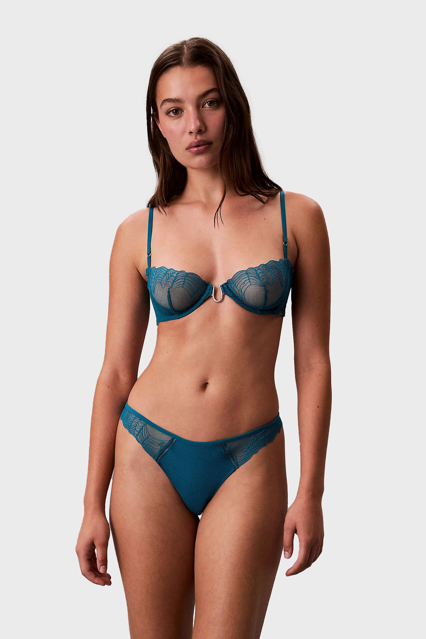 Женские бирюзовые трусики THONG Бирюзовый L Calvin Klein LV00QF8360 Женские бирюзовые трусики THONG Бирюзовый L Calvin Klein LV00QF8360