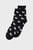Жіночі чорні шкарпетки з візерунком
