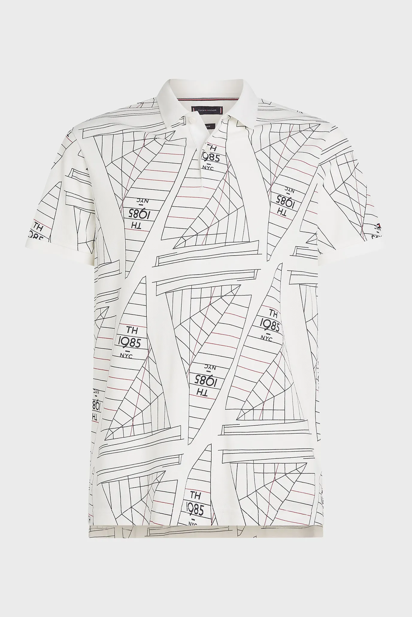 Чоловіче біле поло з візерунком SAILING 5