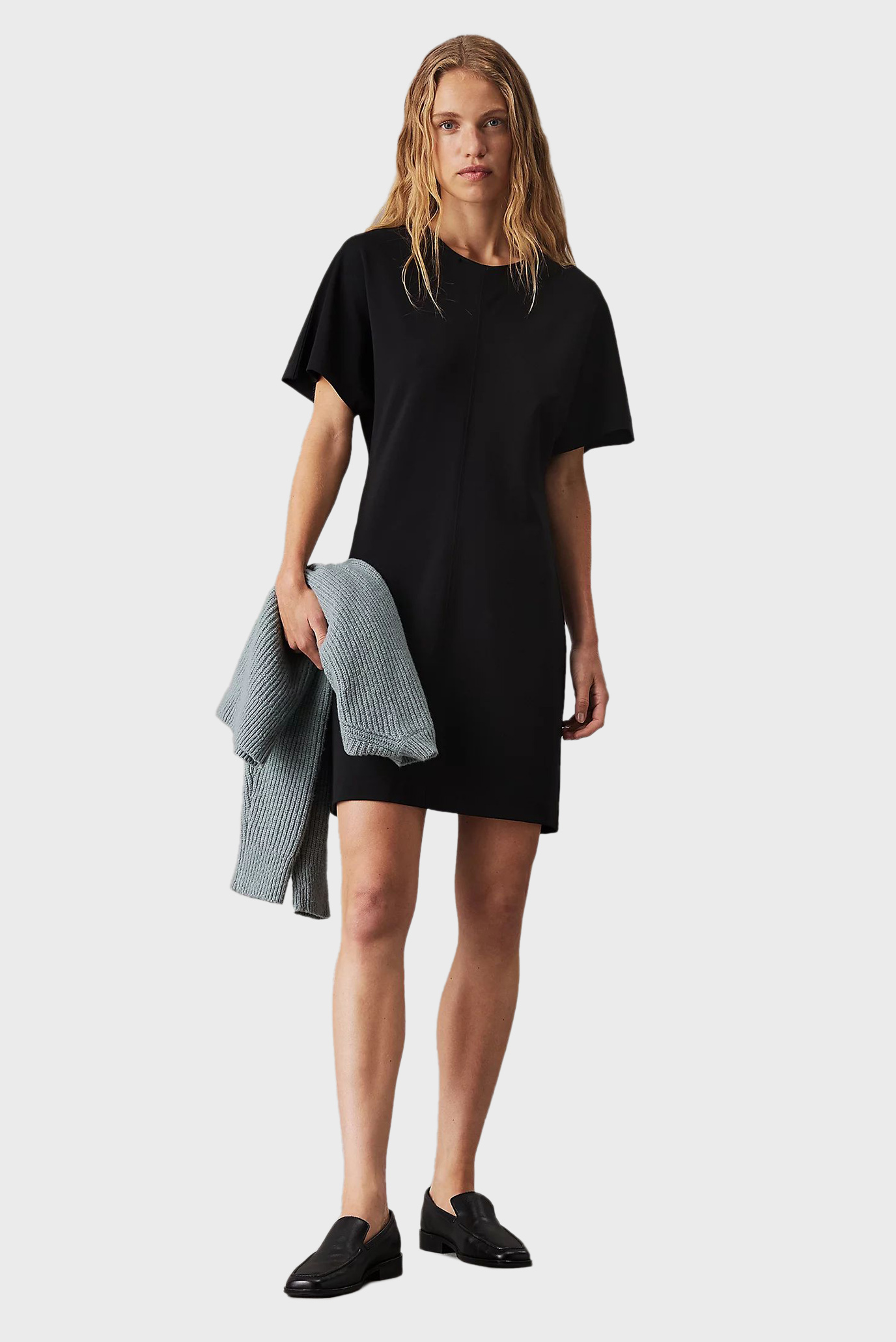 Женское черное платье TAILORED JERSEY SS SHIFT DRESS Черный S Calvin Klein K20K207910 Женское черное платье TAILORED JERSEY SS SHIFT DRESS Черный S Calvin Klein K20K207910