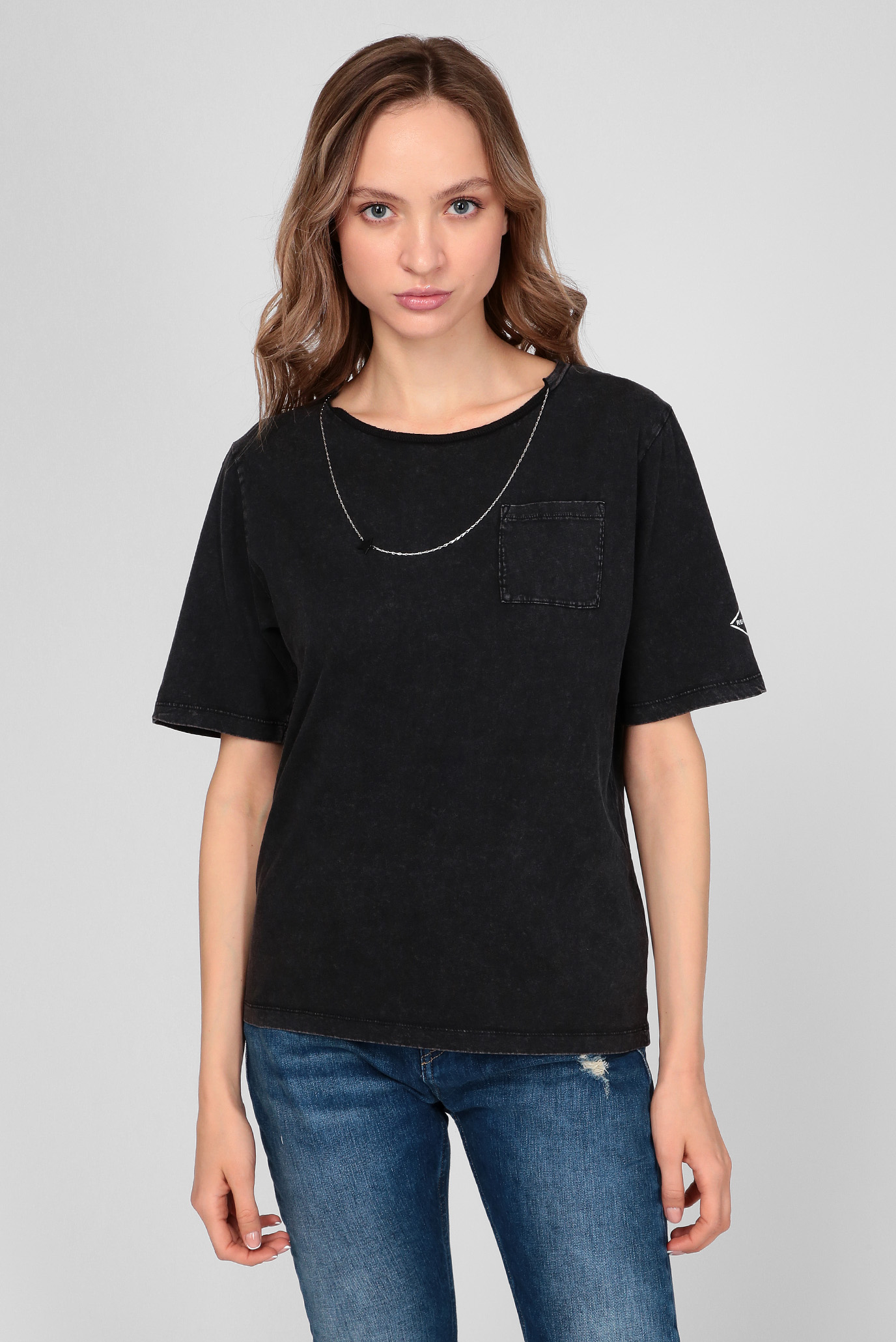 Жіноча темно-сіра футболка 1