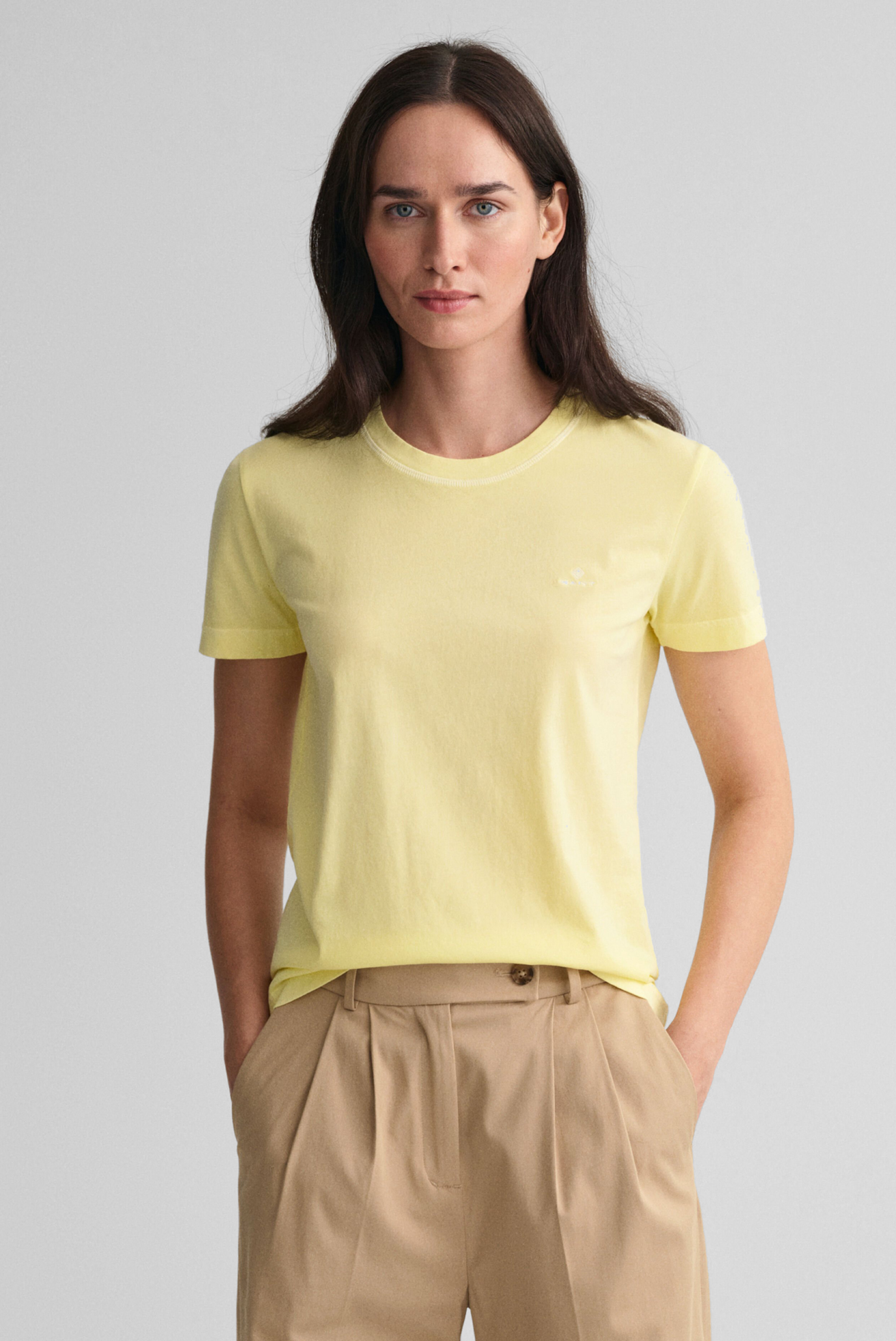 Женская желтая футболка SUNFADED 1