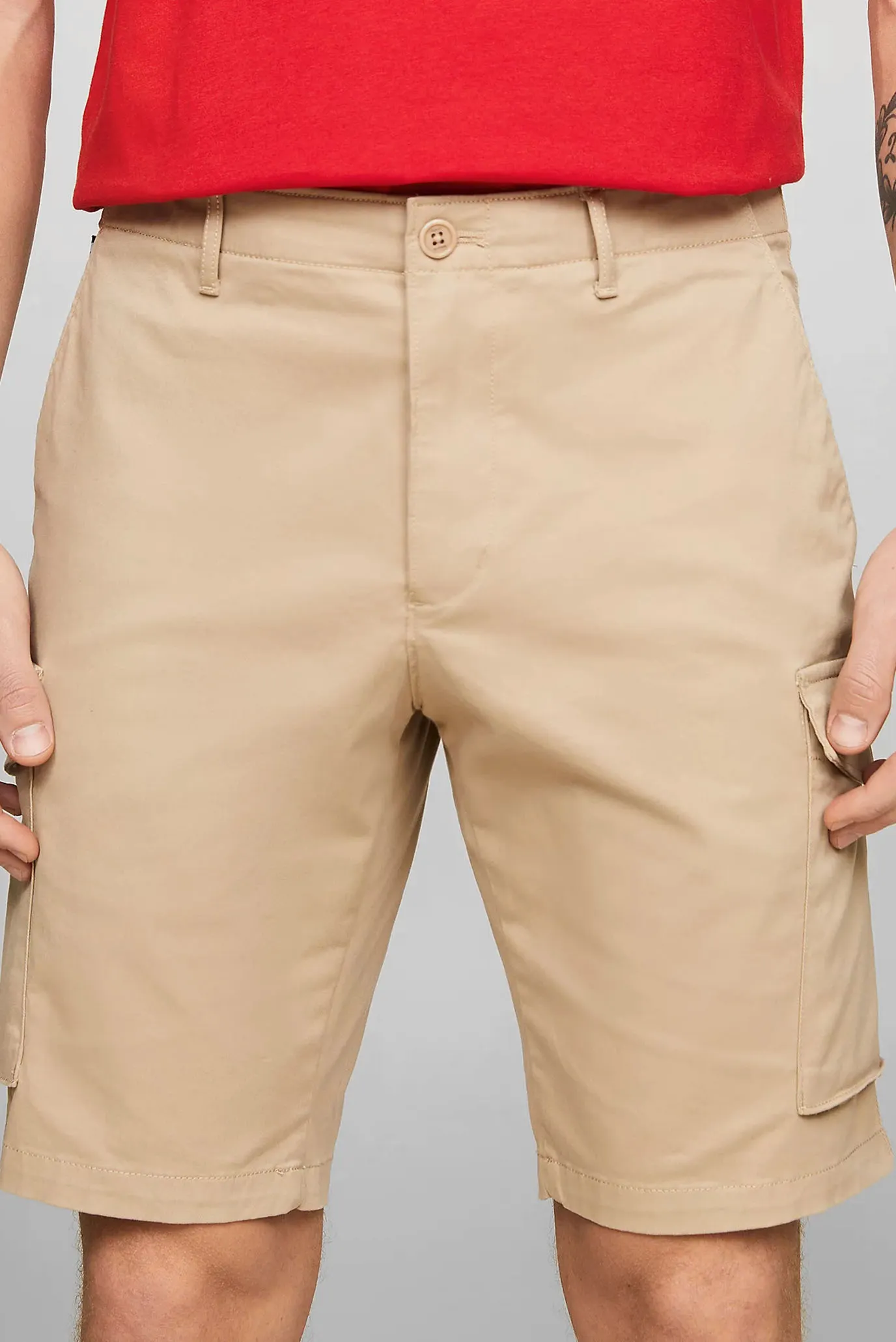 Мужские бежевые шорты HARLEM CARGO 1985 Бежевый 34 Tommy Hilfiger MW0MW23573