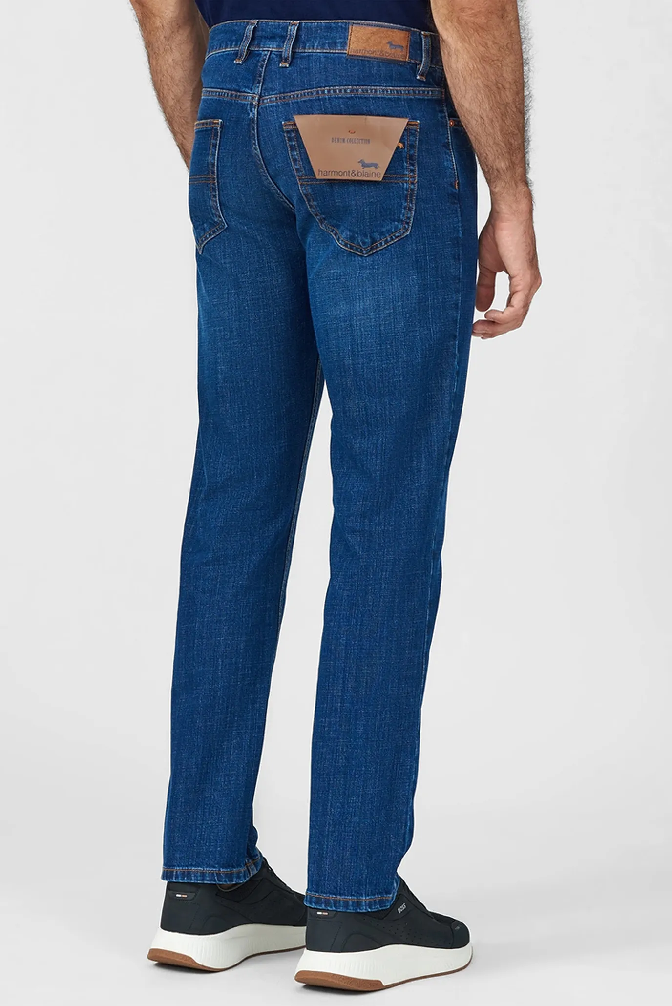 Мужские синие джинсы 3