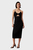 Женское черное платье TIE DETAIL