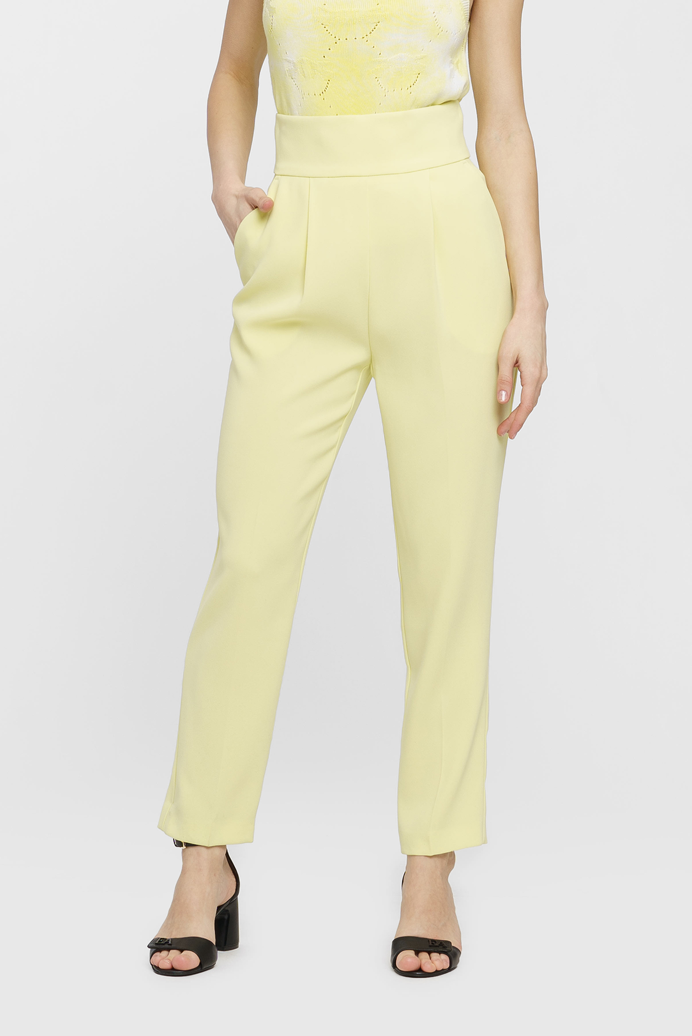 Женские желтые брюки 1