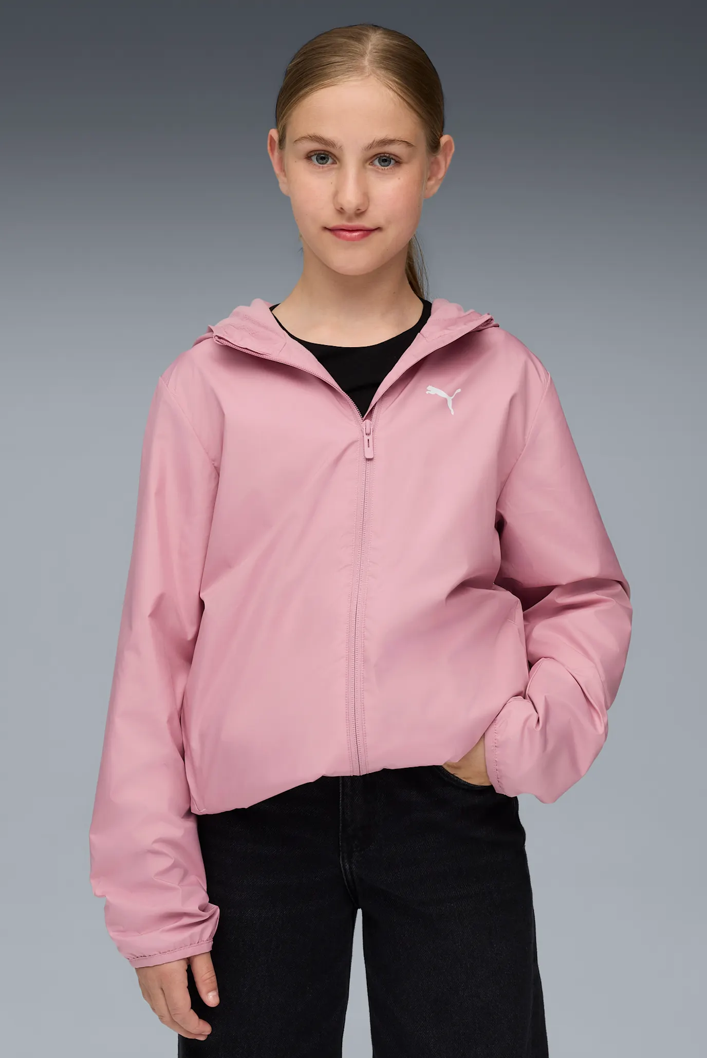 Дитяча рожева вітровка Fleece Lined Windbreaker Youth 3