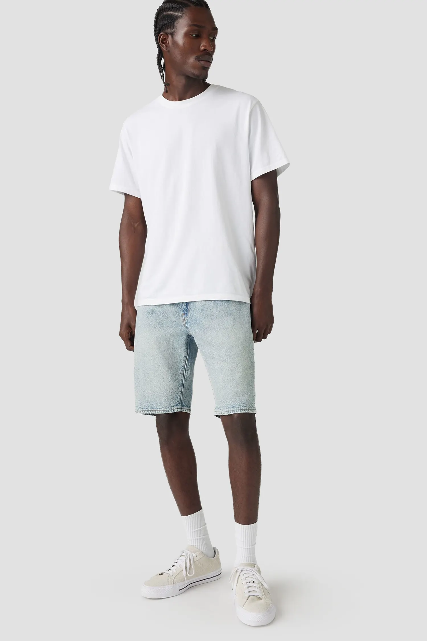 Чоловічі блакитні джинсові шорти 2