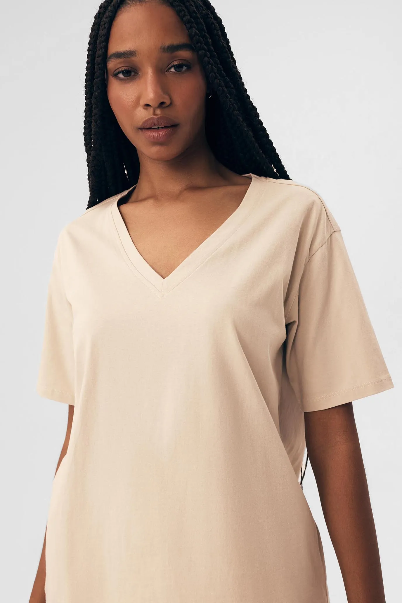 Женская бежевая пижама в полоску (футболка, шорты) Rossini 2