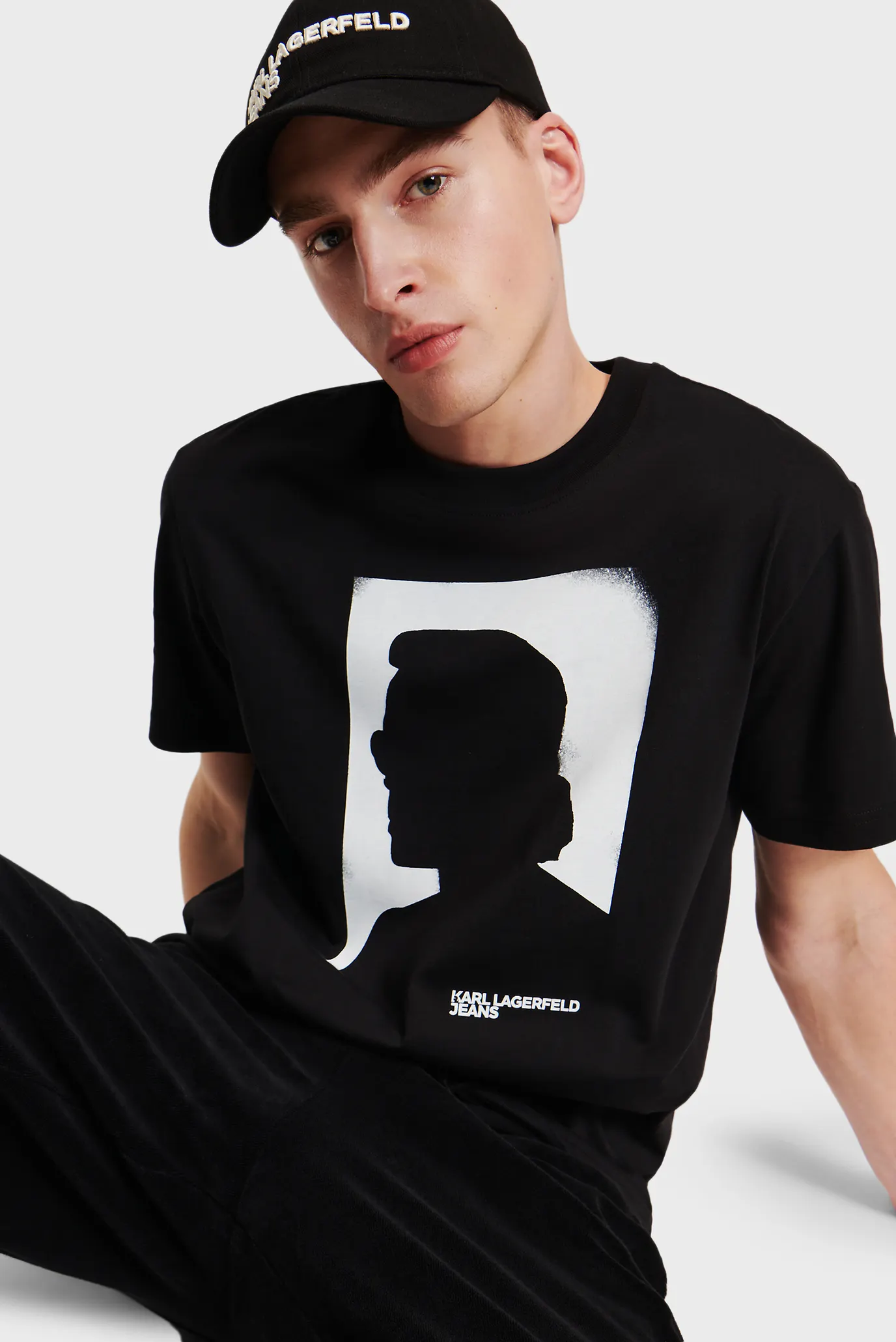 Чоловіча чорна футболка KLJ REGULAR KARL SSLV TEE 4