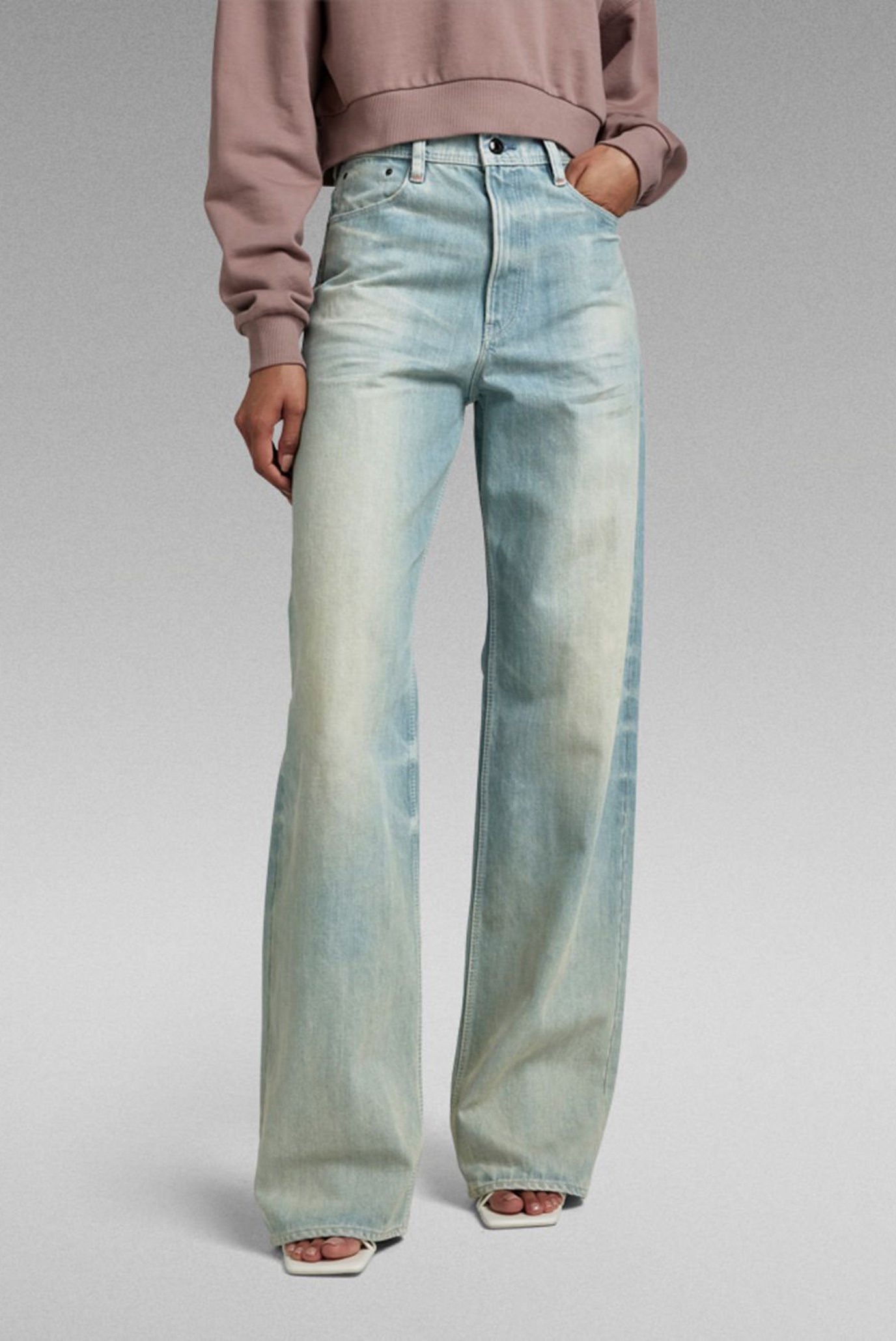 Женские голубые джинсы Stray Ultra High Straight 1