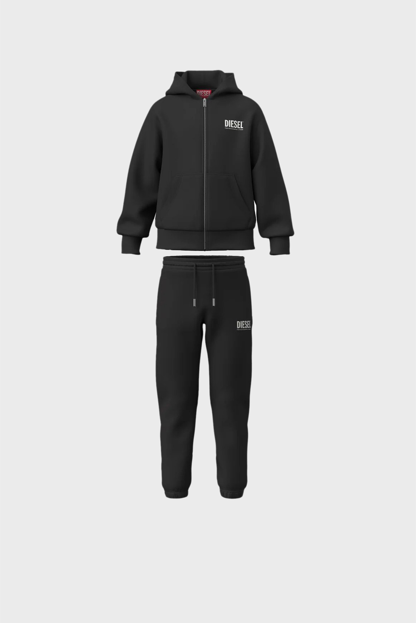 Детский черный спортивный костюм (худи, брюки) LSTEPPIU DI OVER-SET 1