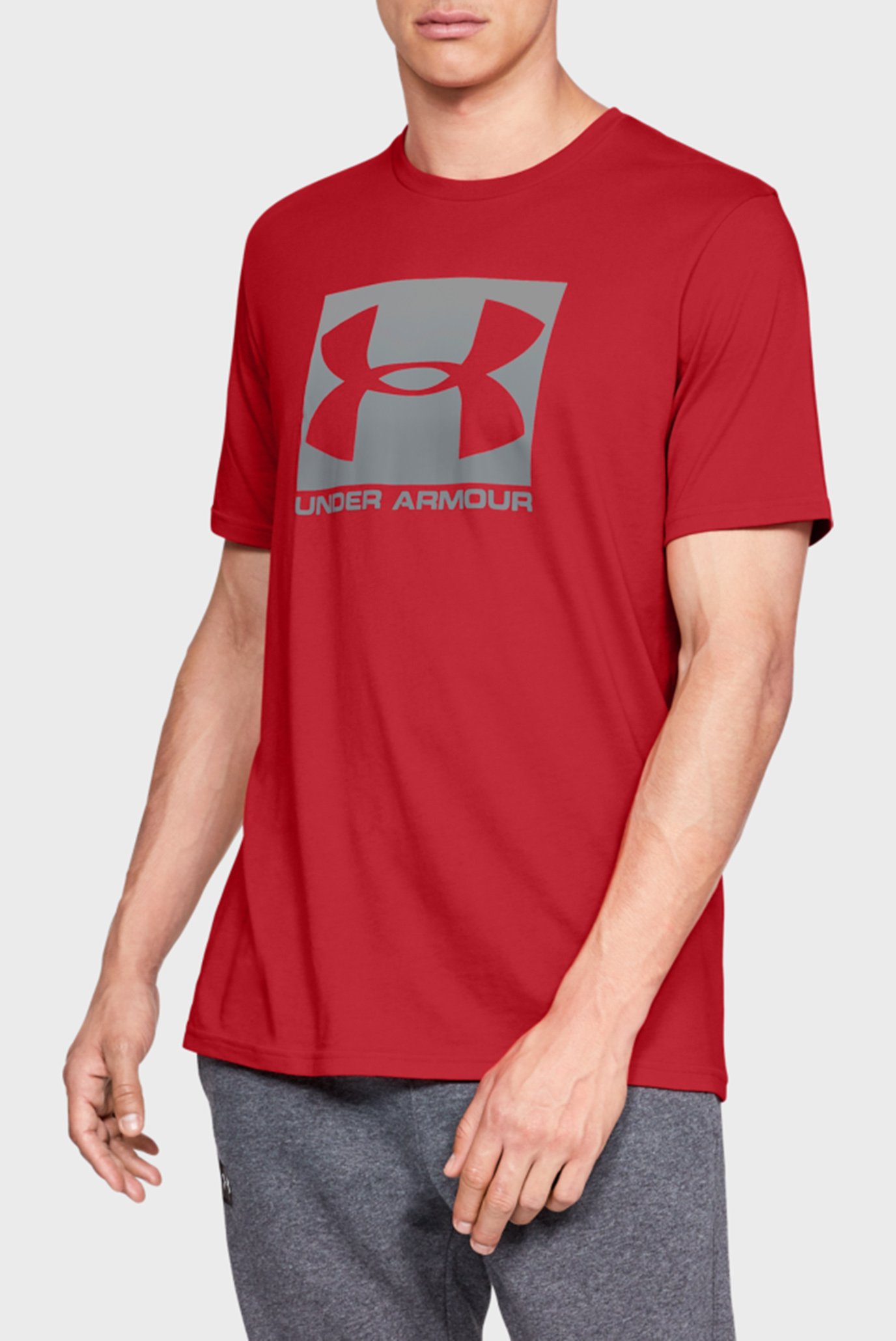 Мужская красная футболка UA Boxed Sportstyle SS 1