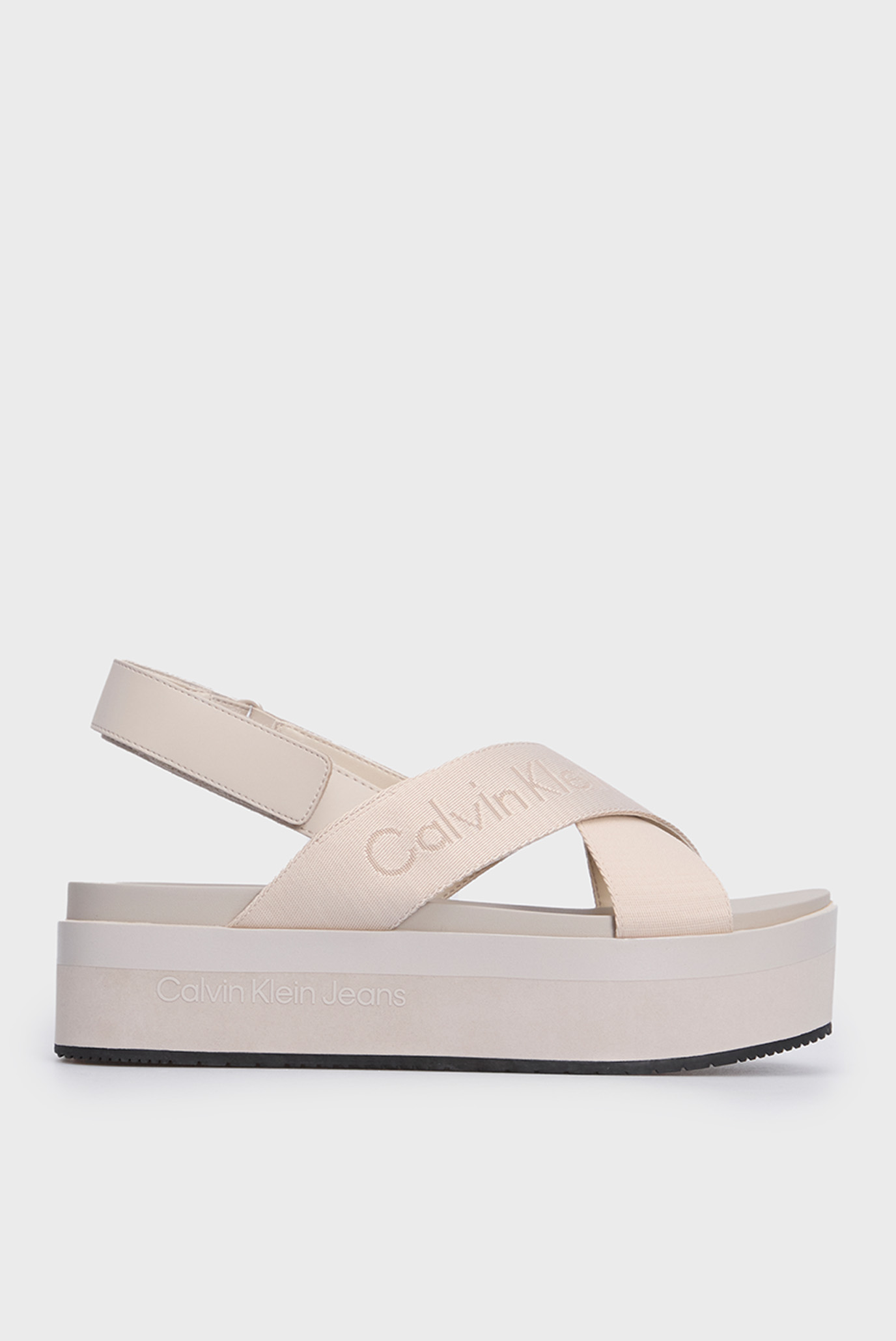 Женские бежевые сандалии FLATFORM SANDAL SLING IN MR 1