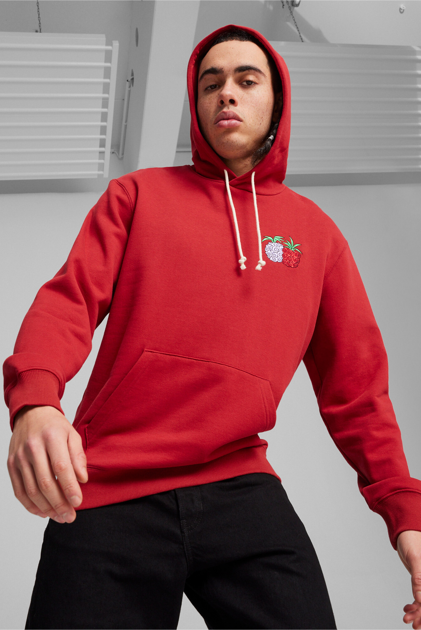 Мужское красное худи PUMA x ONE PIECE Men's Hoodie 1