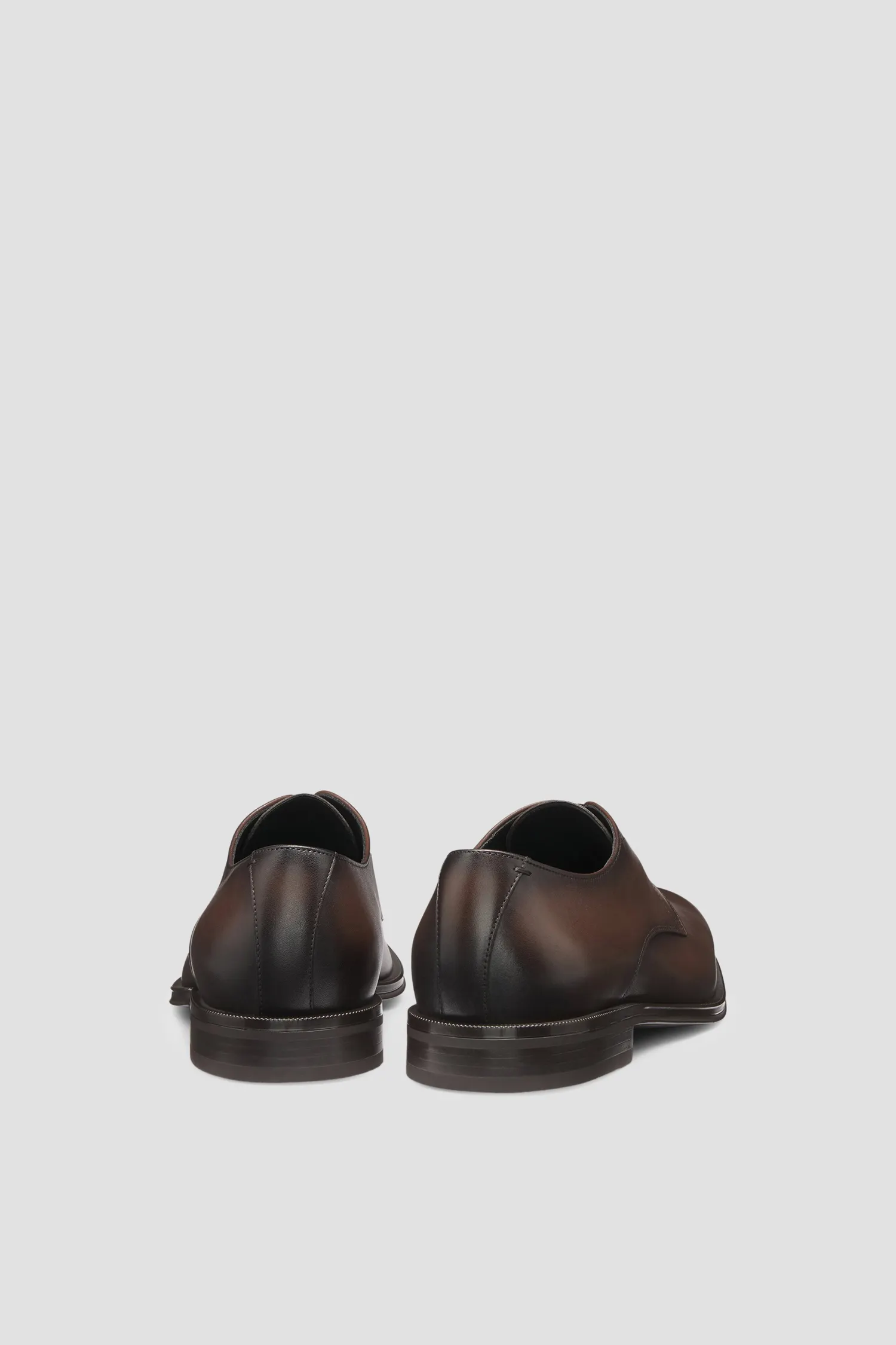 Чоловічі коричневі шкіряні дербі 3