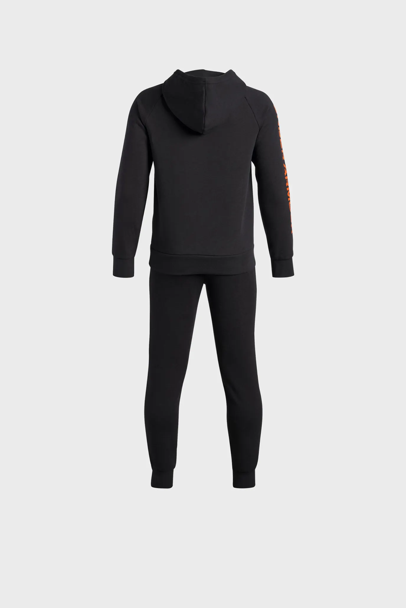 Детский черный спортивный костюм (худи, брюки) UA Rival Fleece Suit 2