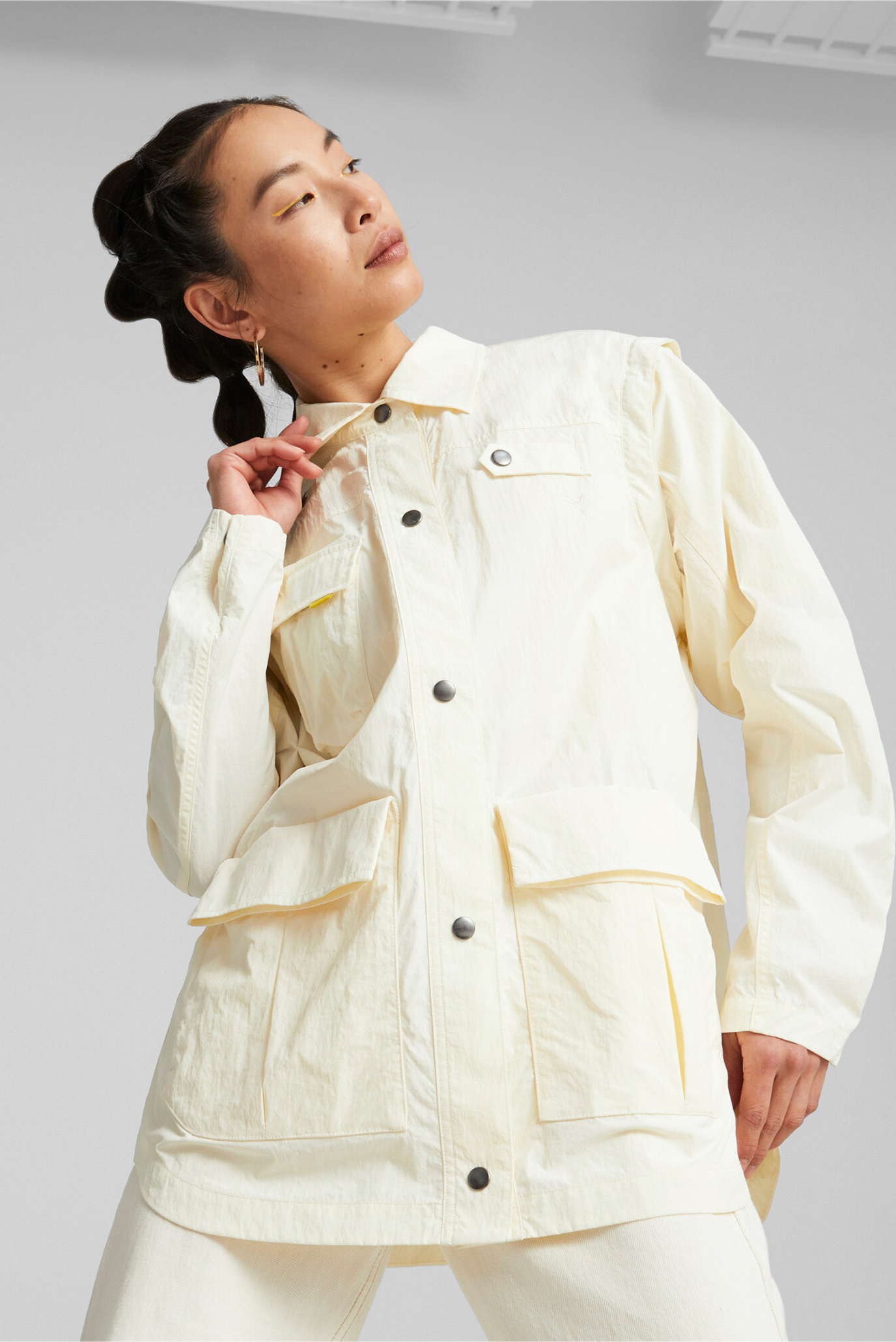 Женская белая ветровка SUNPŌ Zip-Off Jacket Women 1