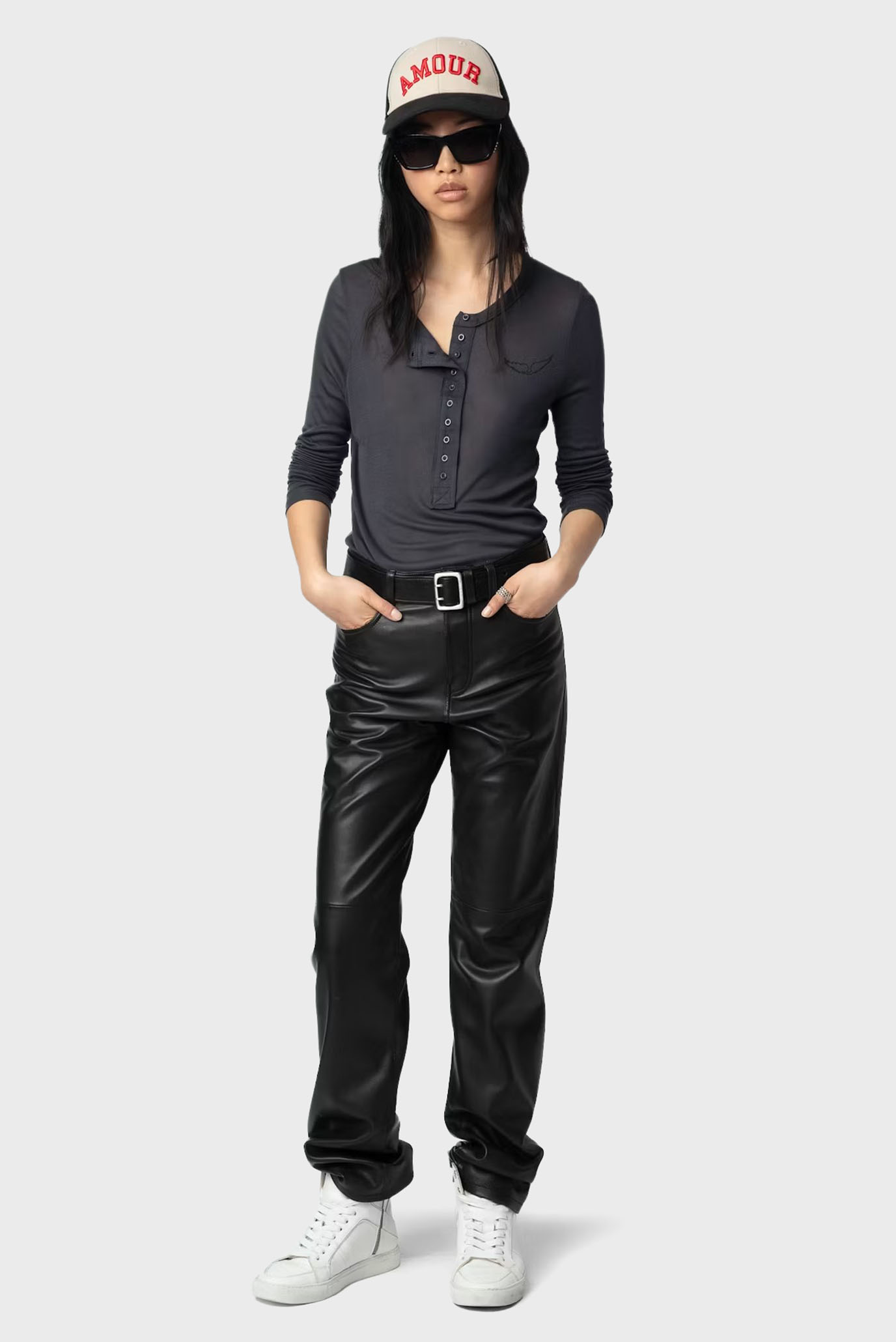 Женский темно-серый лонгслив Blair Серый S ZADIG&VOLTAIRE JWTS02690_CARBONE Женский темно-серый лонгслив Blair Серый S ZADIG&VOLTAIRE JWTS02690_CARBONE