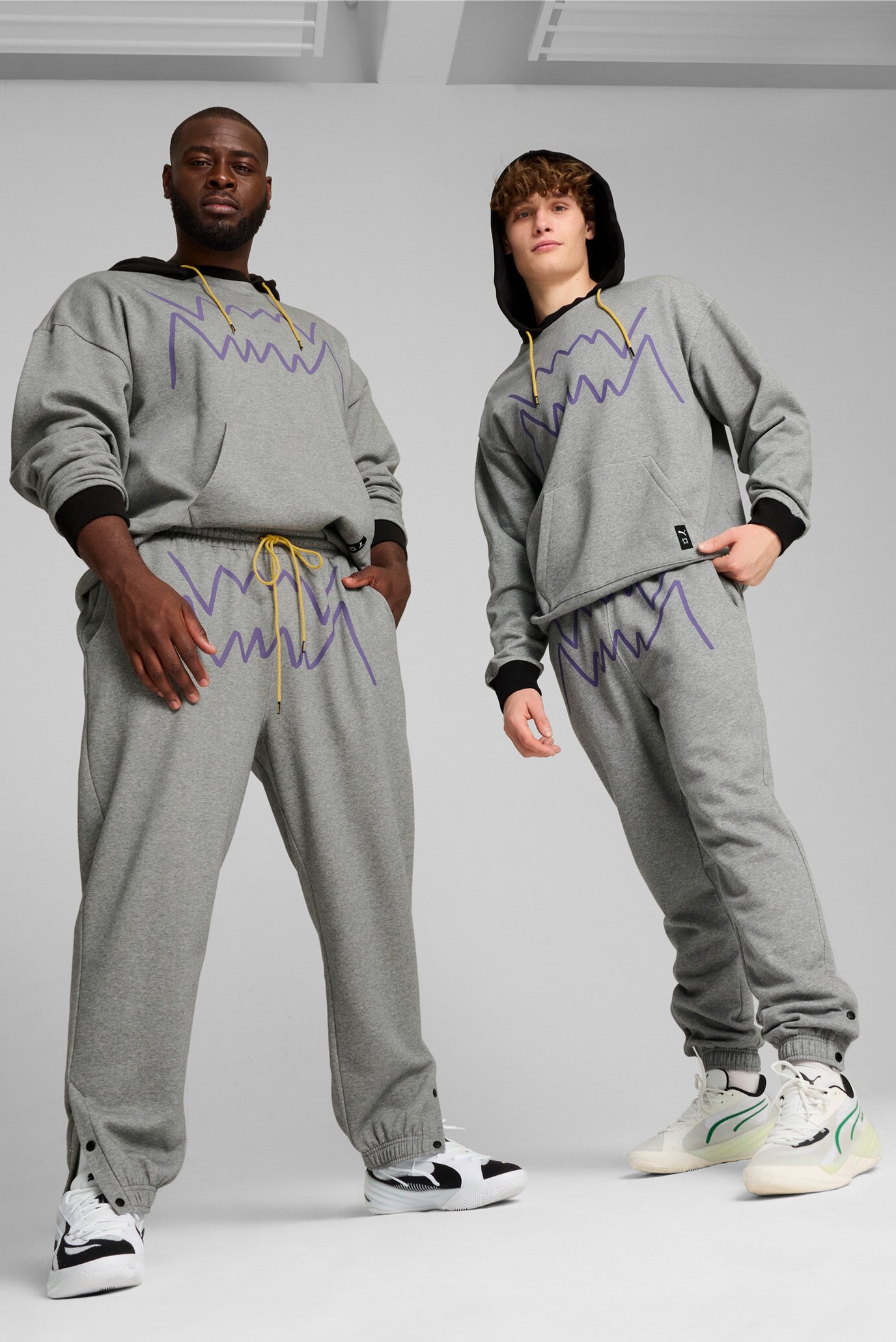 Чоловічі сірі спортивні штани Jaws Core Basketball Sweat Pants 2.0 Men 1