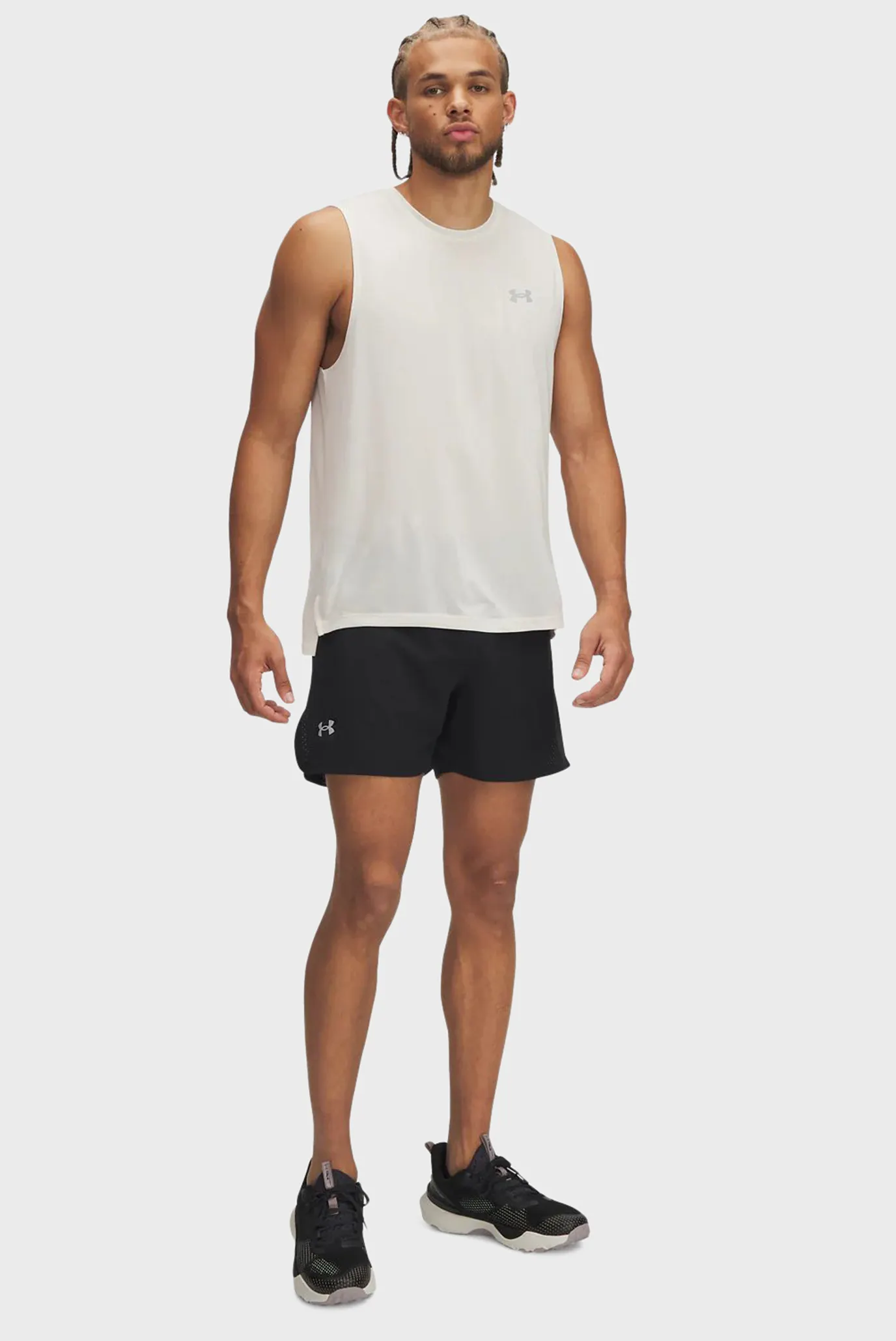 Чоловічі чорні шорти UA TRAIL RUN LAUNCH SHORTS 3