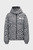 Мужская черная куртка с узором klj monogram puffer