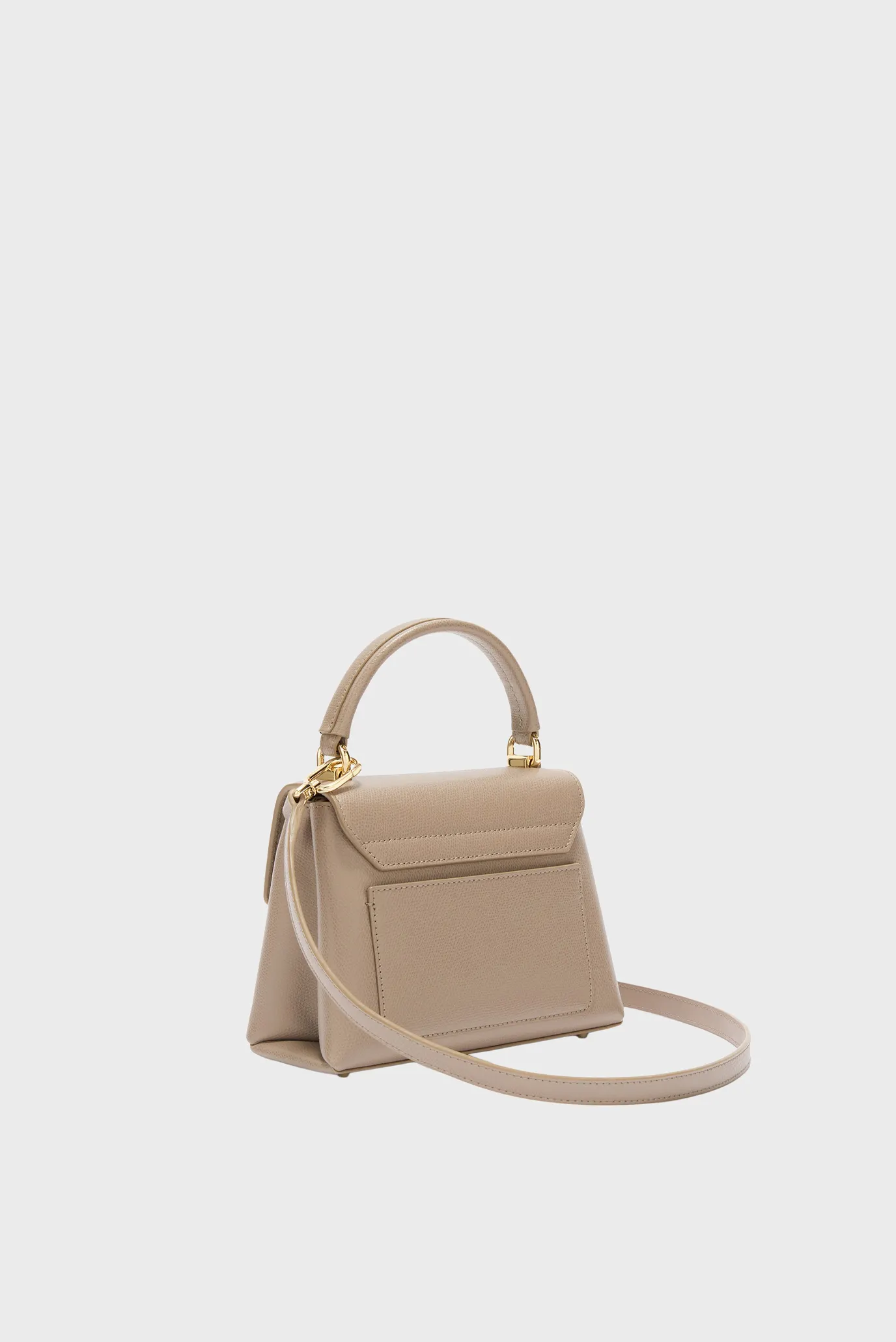 Женская бежевая кожаная сумка 3