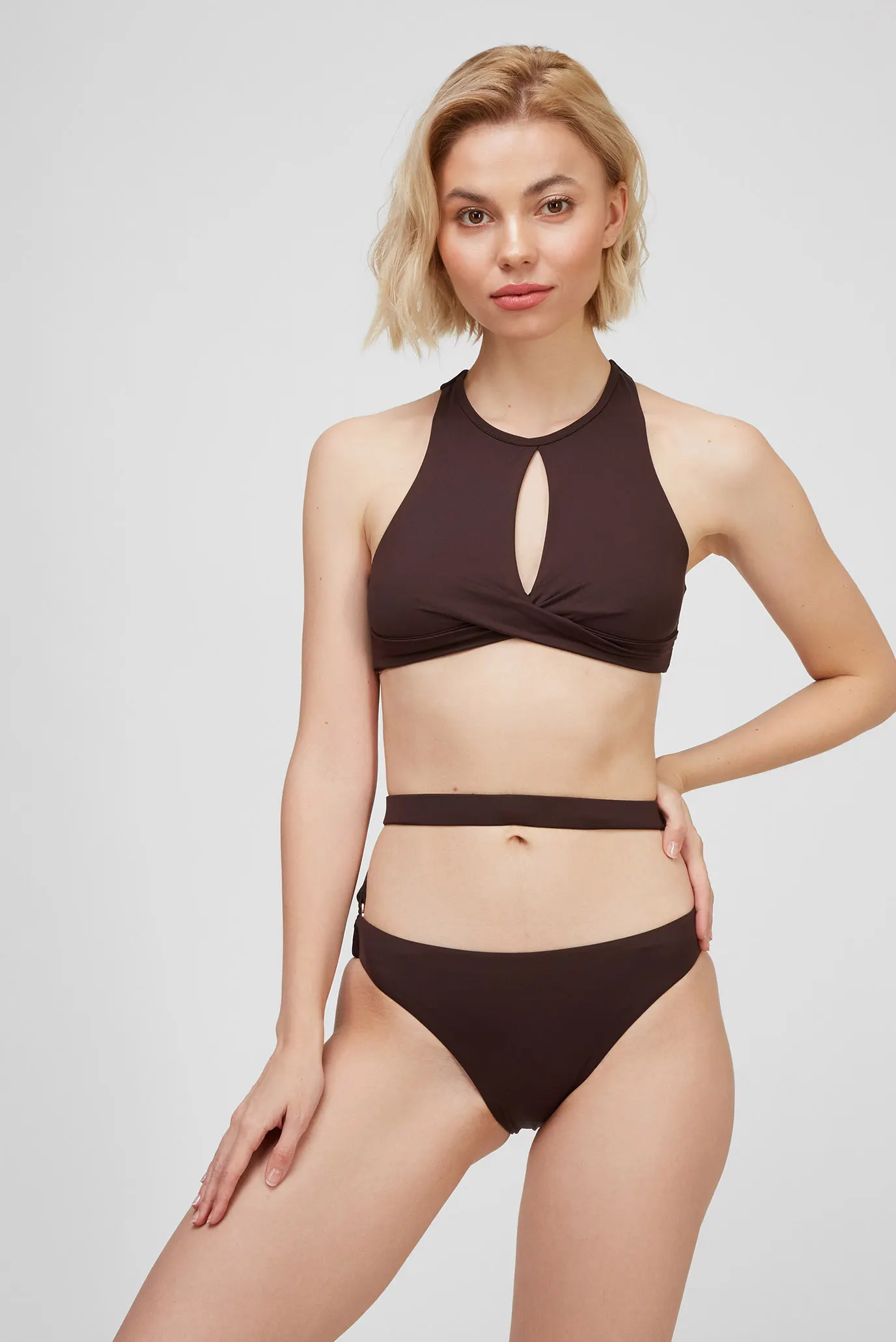 Женский коричневый лиф от купальника 2
