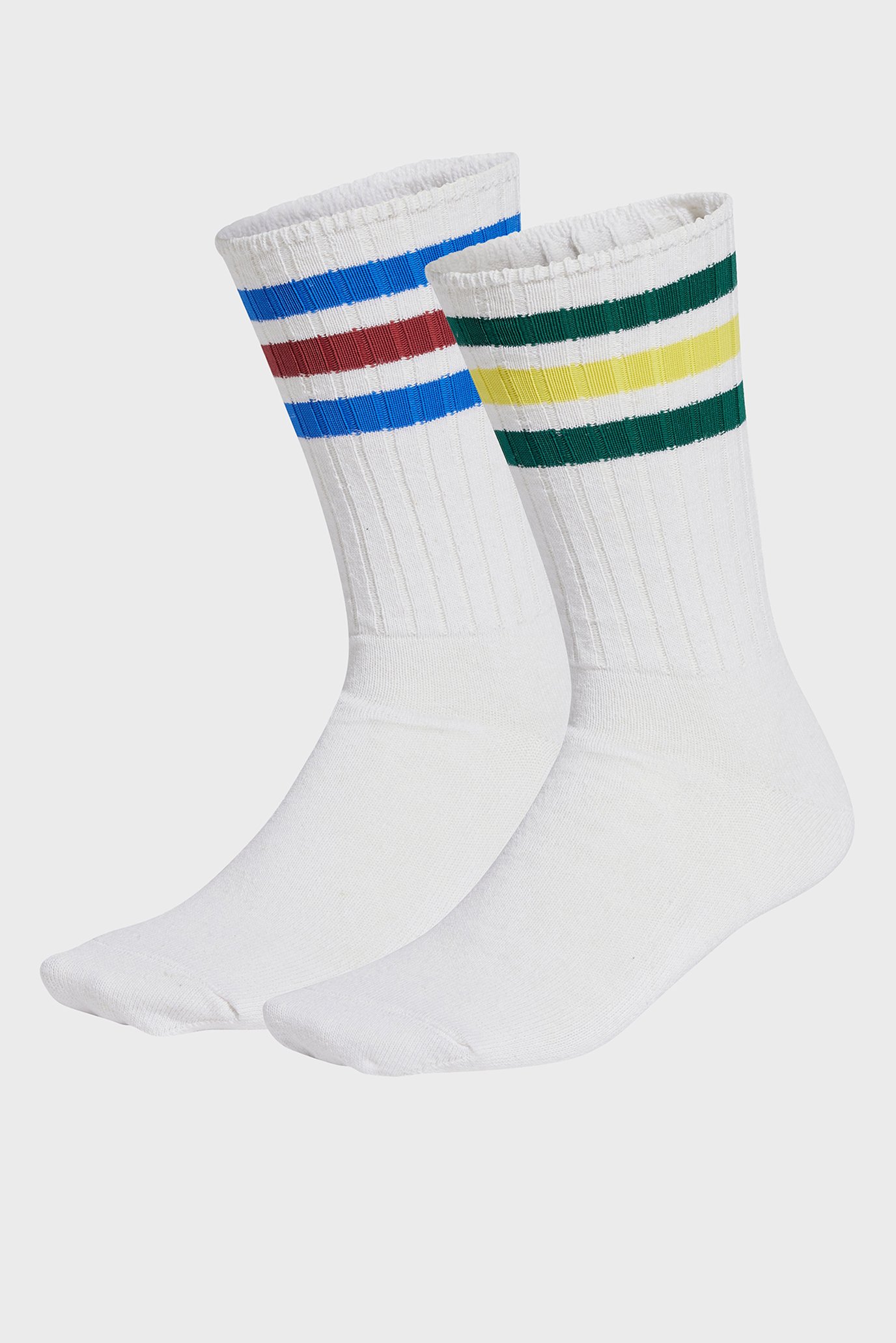 Білі шкарпетки (2 пари) Ribbed Crew Socks 1