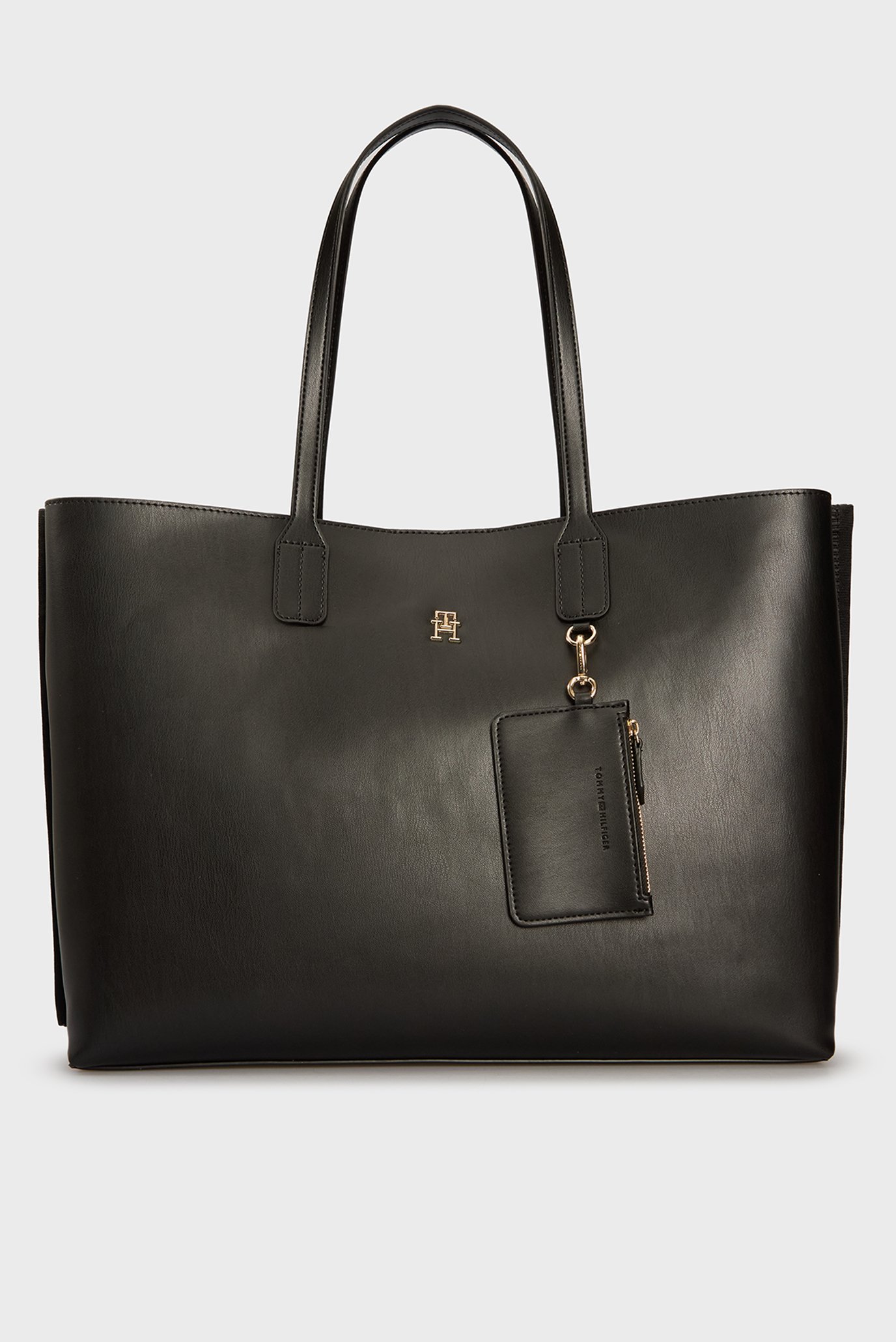 Женская черная сумка TH DISTINCT TOTE 1