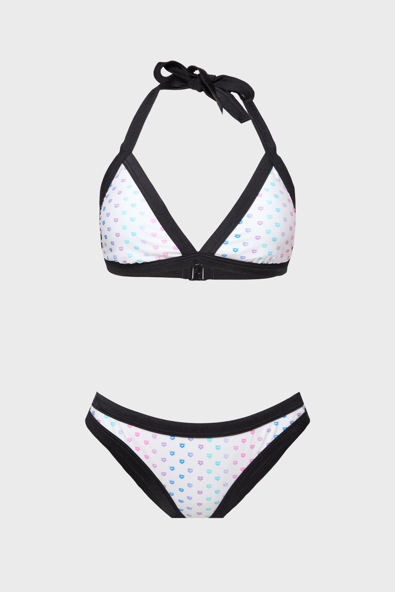 Женский белый купальник с узором RAINBOW MONOGRAM BIKINI TRIANG Белый S Arena 007079-115 Женский белый купальник с узором RAINBOW MONOGRAM BIKINI TRIANG Белый S Arena 007079-115