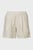 Жіночі бежеві лляні шорти у смужку