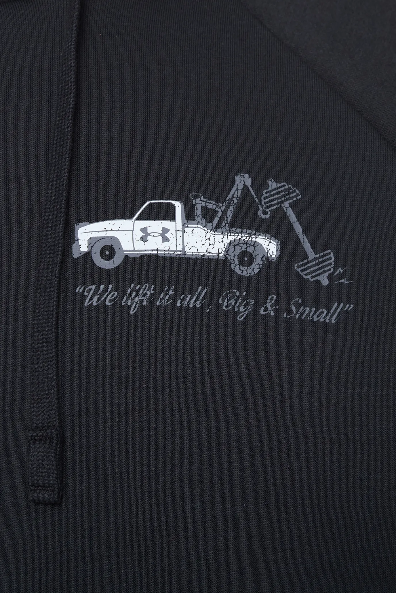 Чоловіче чорне худі UA Rival Fleece HBR Logo HD 3