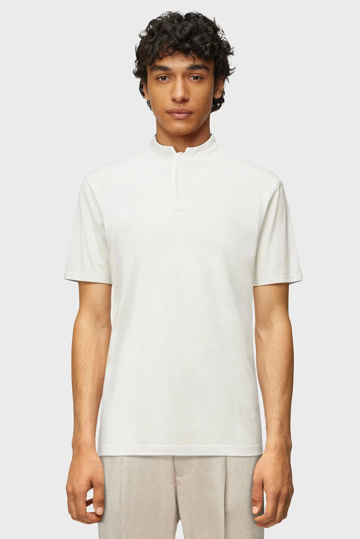 Чоловіче біле поло LOUIS 1