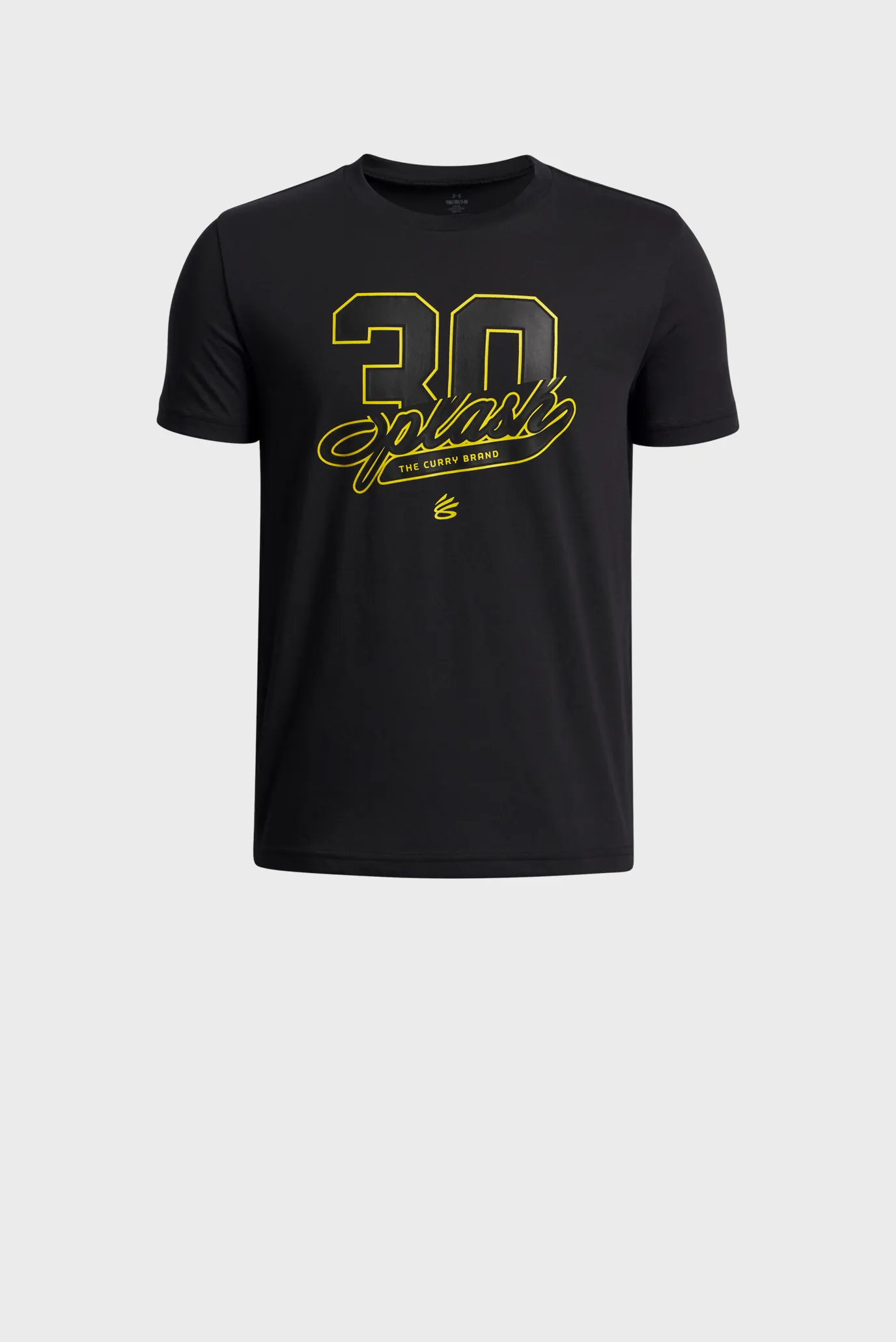 Дитяча чорна футболка UA Curry Splash Wdmrk Tee 1