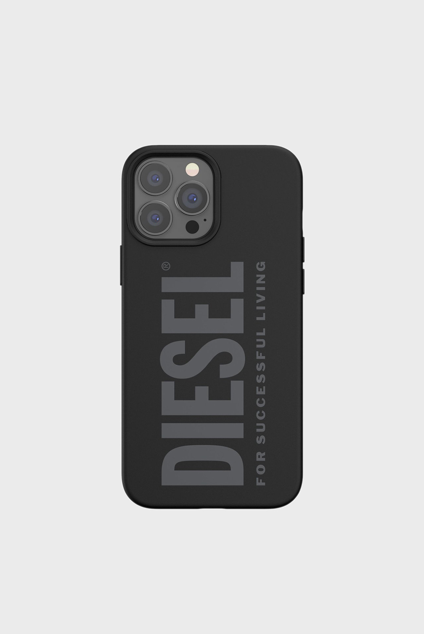 Черный чехол для телефона Diesel Silicone Case for iPhone 13 Pro Max 1