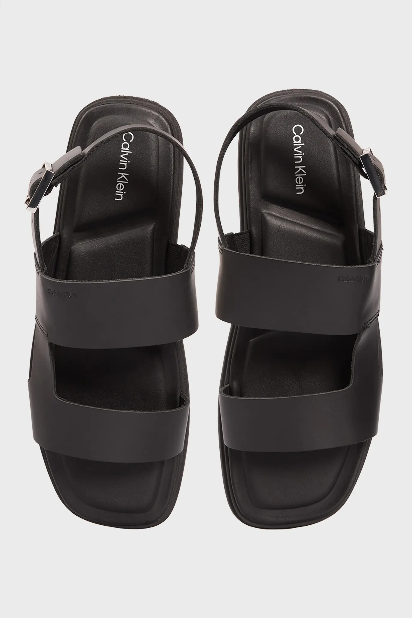 Чоловічі чорні шкіряні сандалі BACK STRAP W/ BUCKLE 4