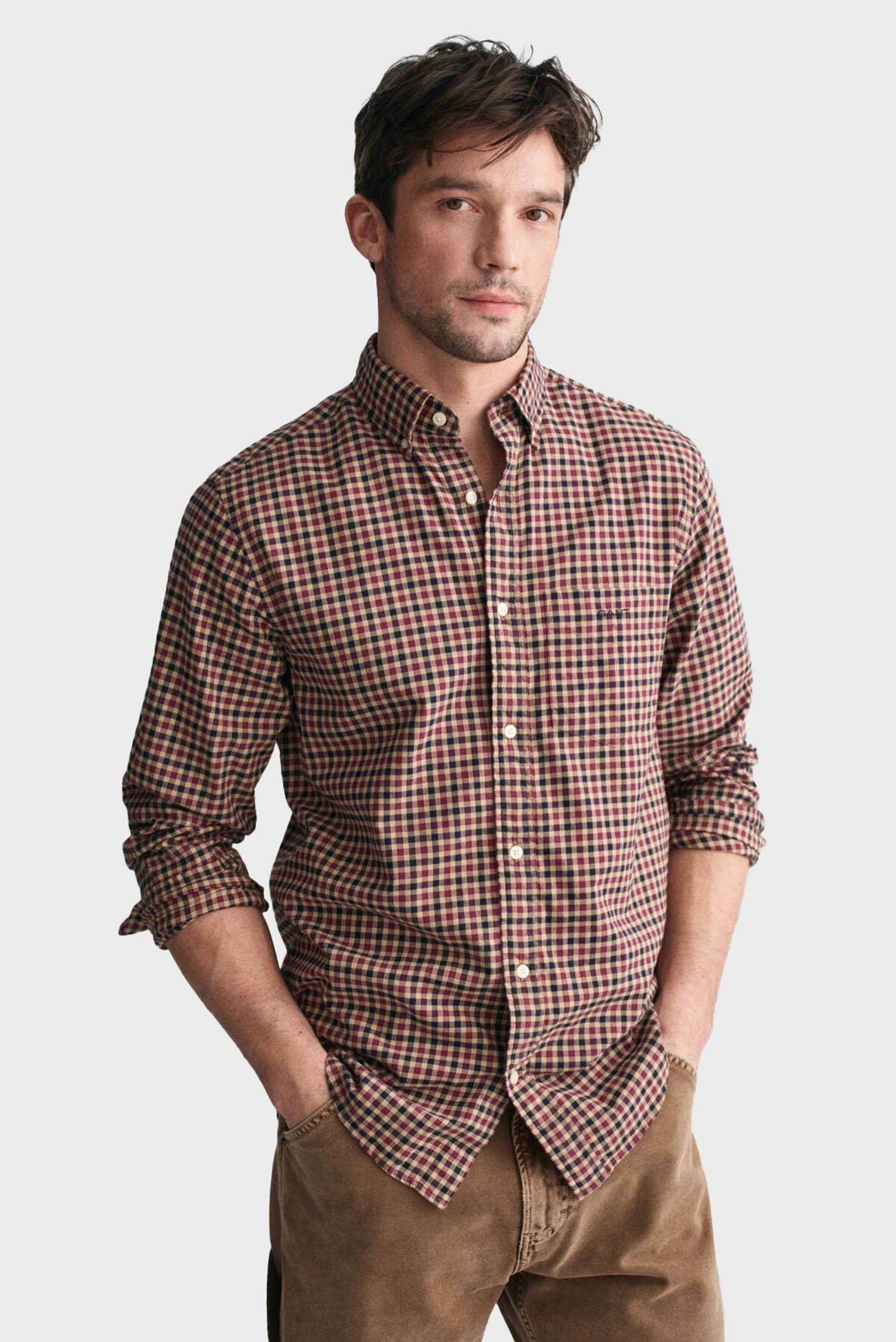 Чоловіча картата сорочка REG LIGHT TWILL GINGHAM SHIRT 1