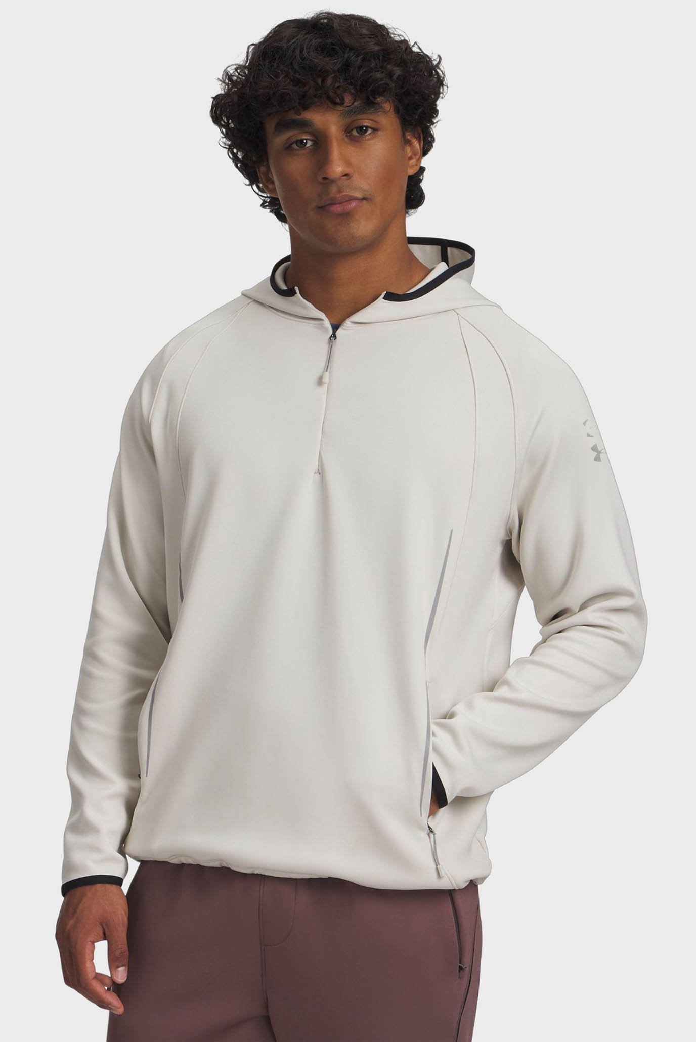Мужской белый анорак UA Halo CW 1/2 Zip Белый L Under Armour 6007755-110 Мужской белый анорак UA Halo CW 1/2 Zip Белый L Under Armour 6007755-110