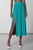 Женская бирюзовая плиссированная юбка