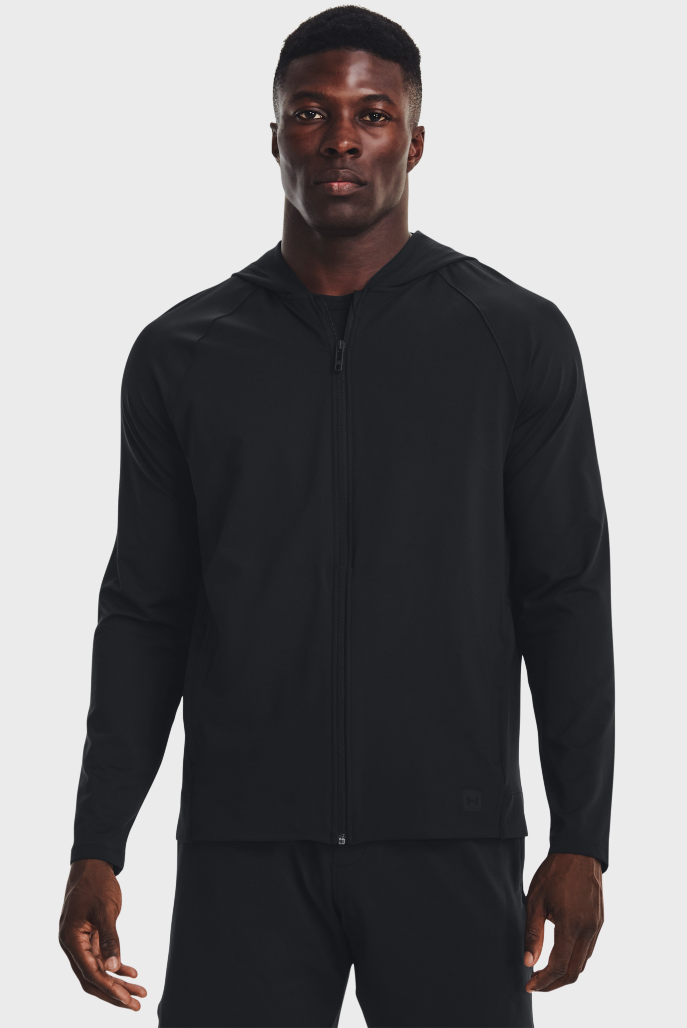 Чоловіче чорне худі UA Meridian Jacket 1