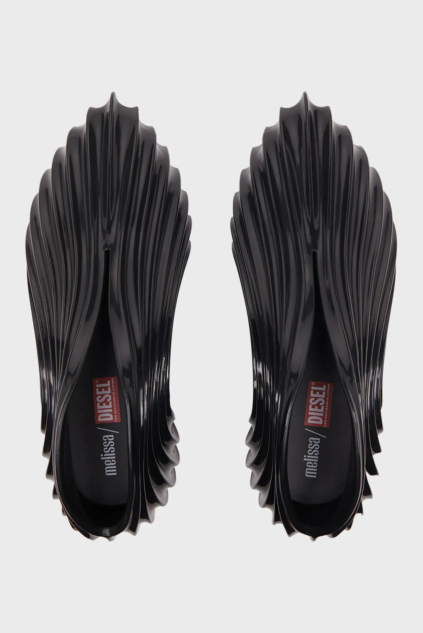 Женские черные слипоны Diesel х MELISSA QUANTUM 4