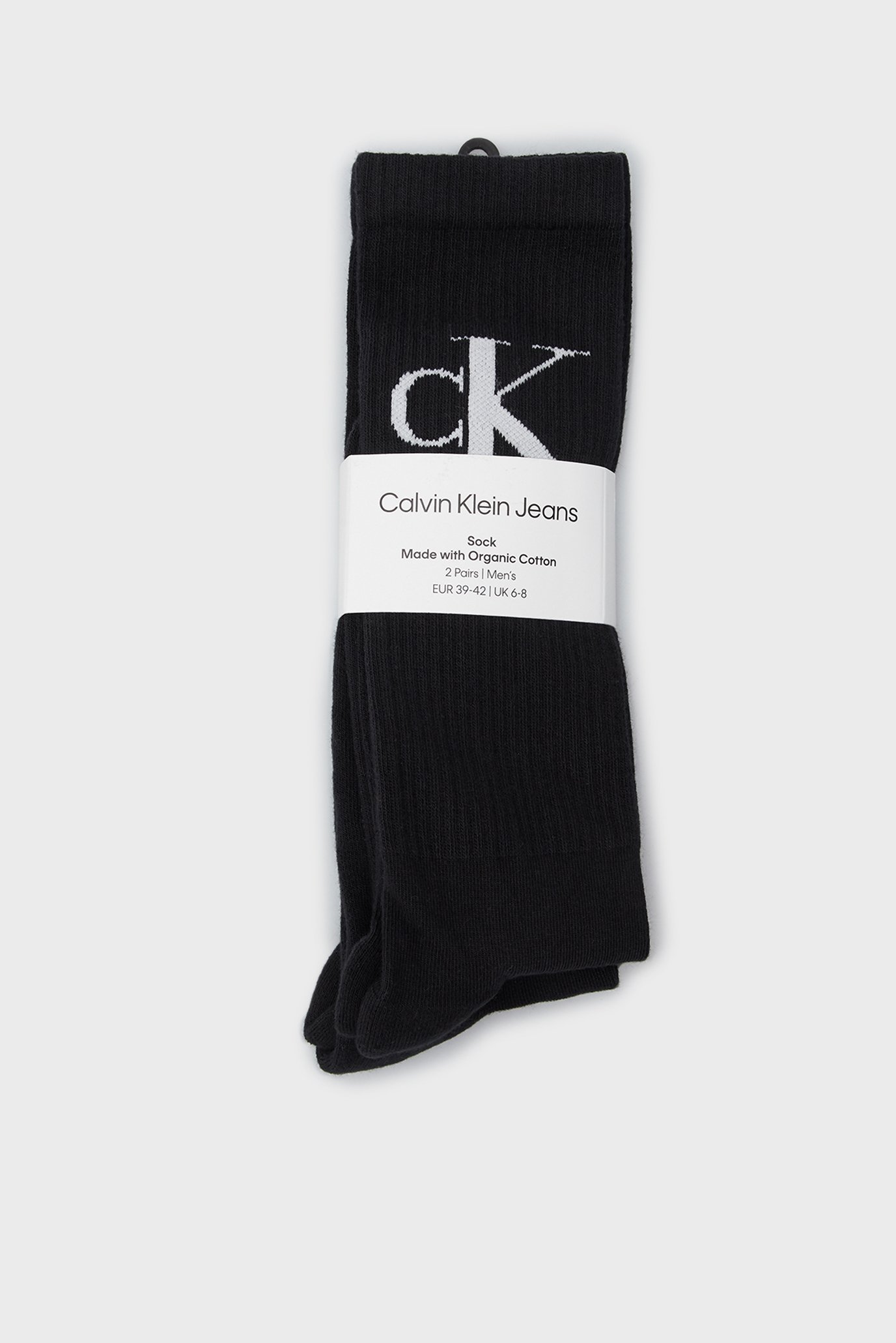 Чоловічі чорні гольфи (2 пари) CKJ MEN SOCK 2P MONOGRAM 1